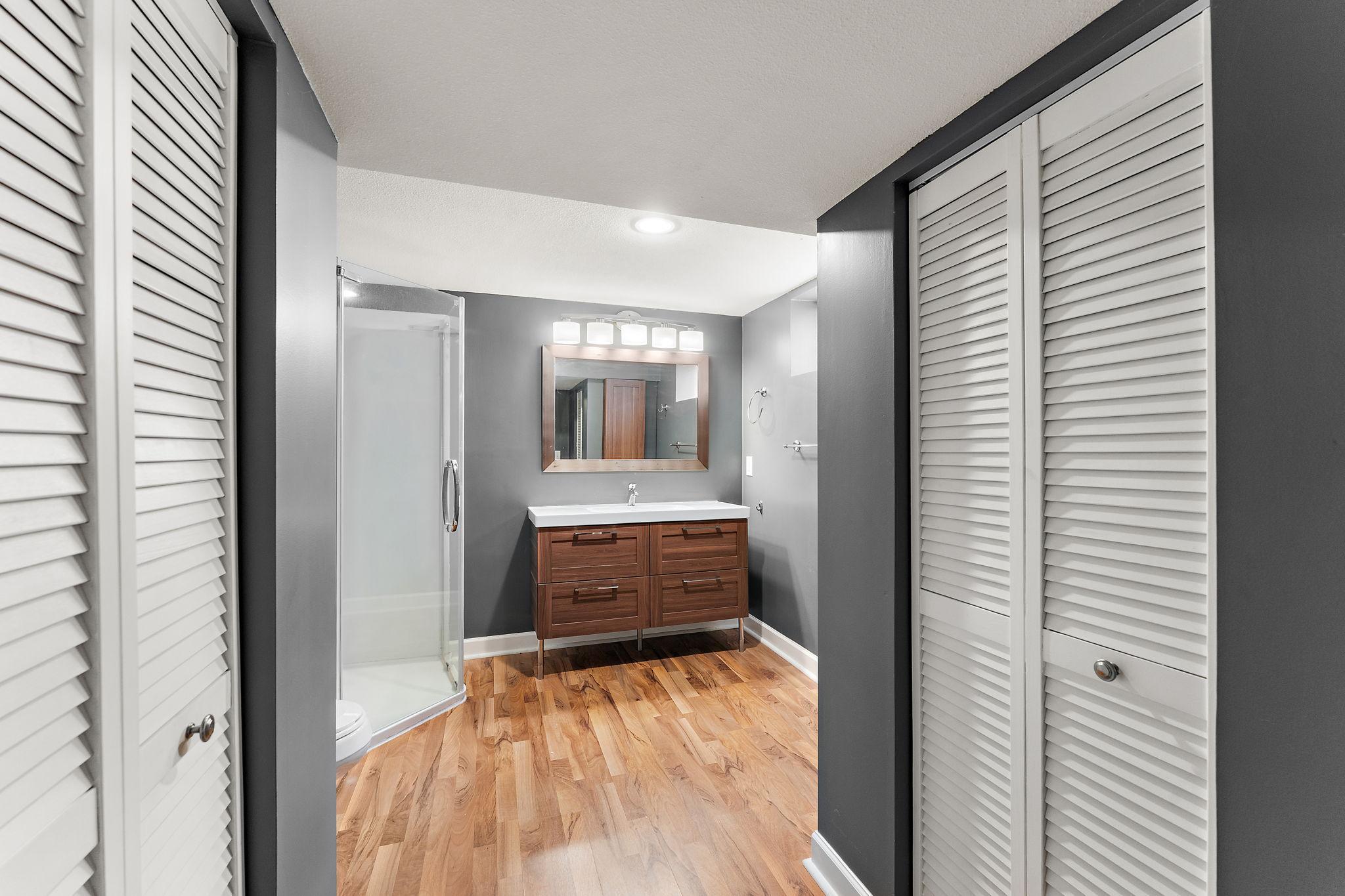 The lower level 3/4 bathroom was completely remodeled in 2024.