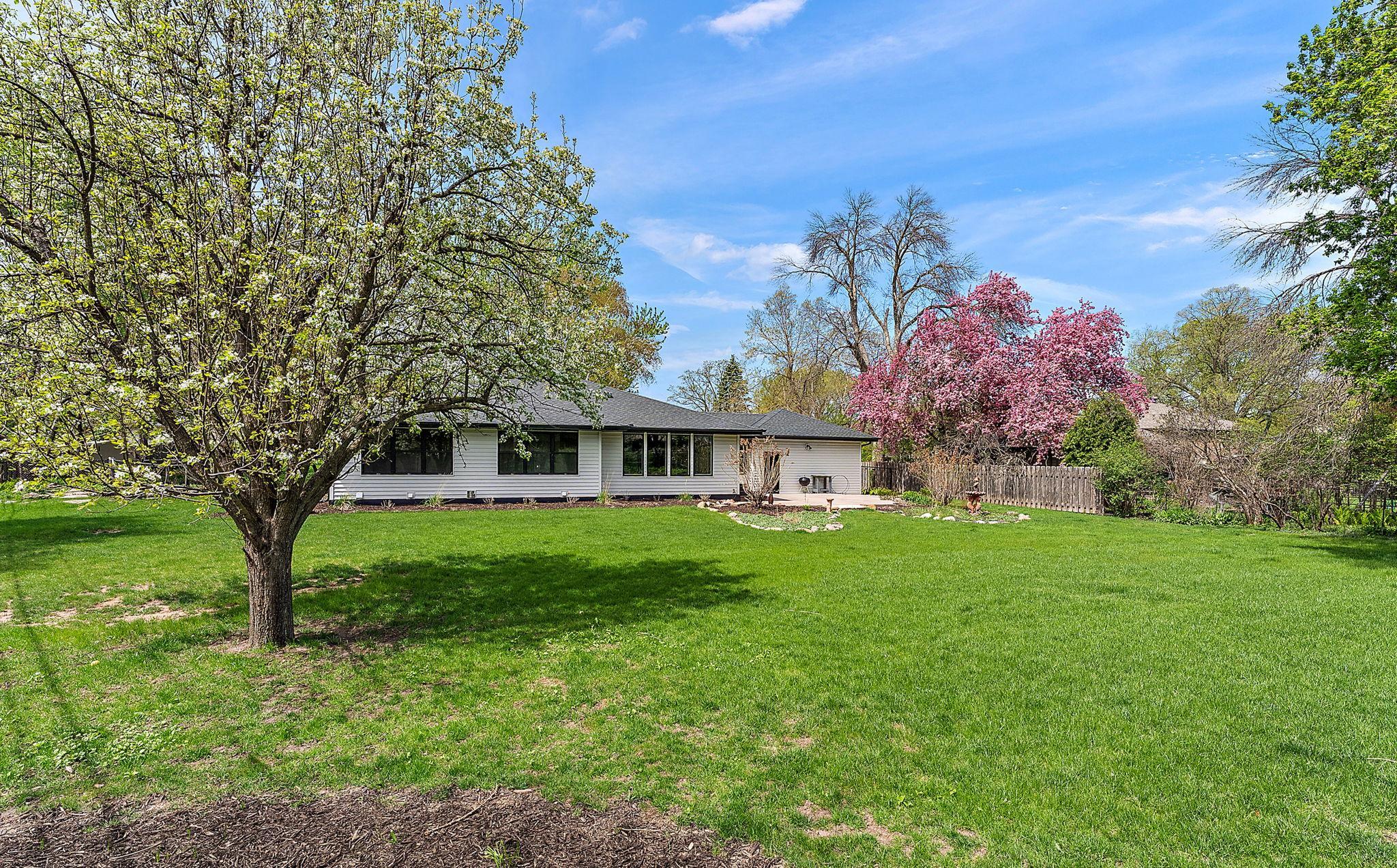 The home sits on a .49 acre lot.