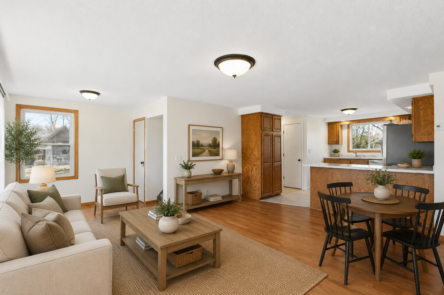 Virtually Staged Living room-dining-kitchen.png