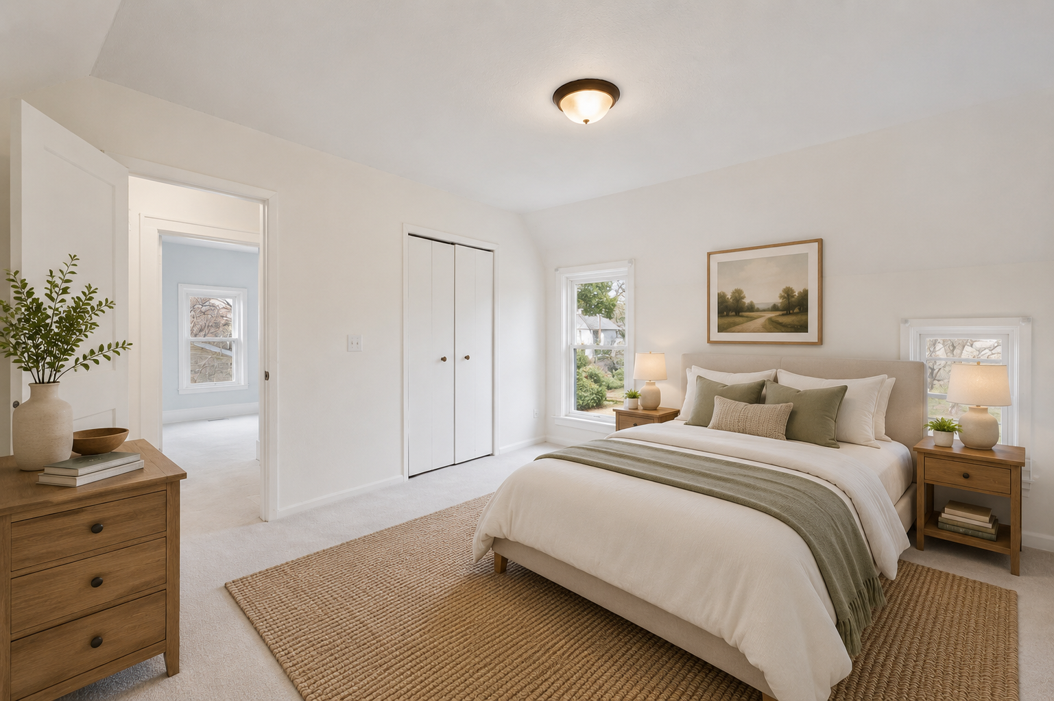 Virtually Staged Upper Level Bedroom View 2.png