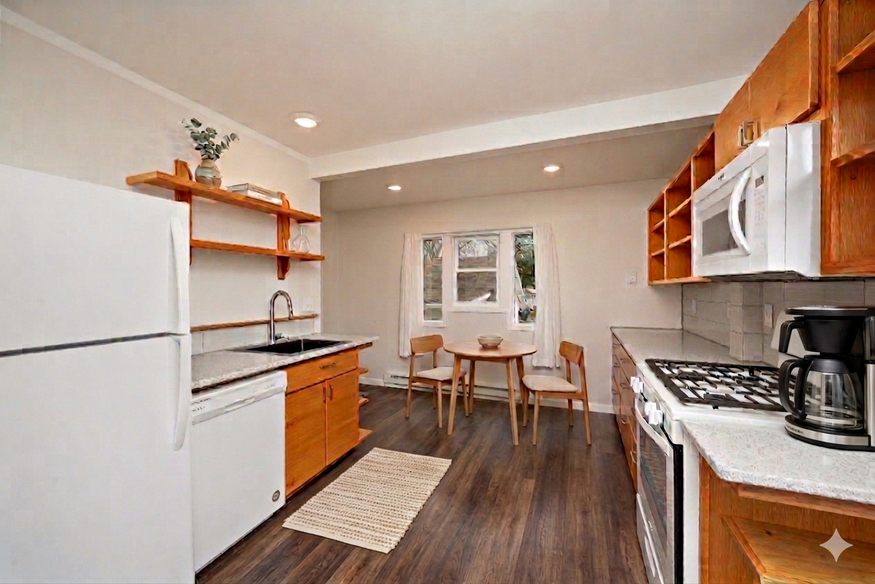 Virtual staging of kitchen