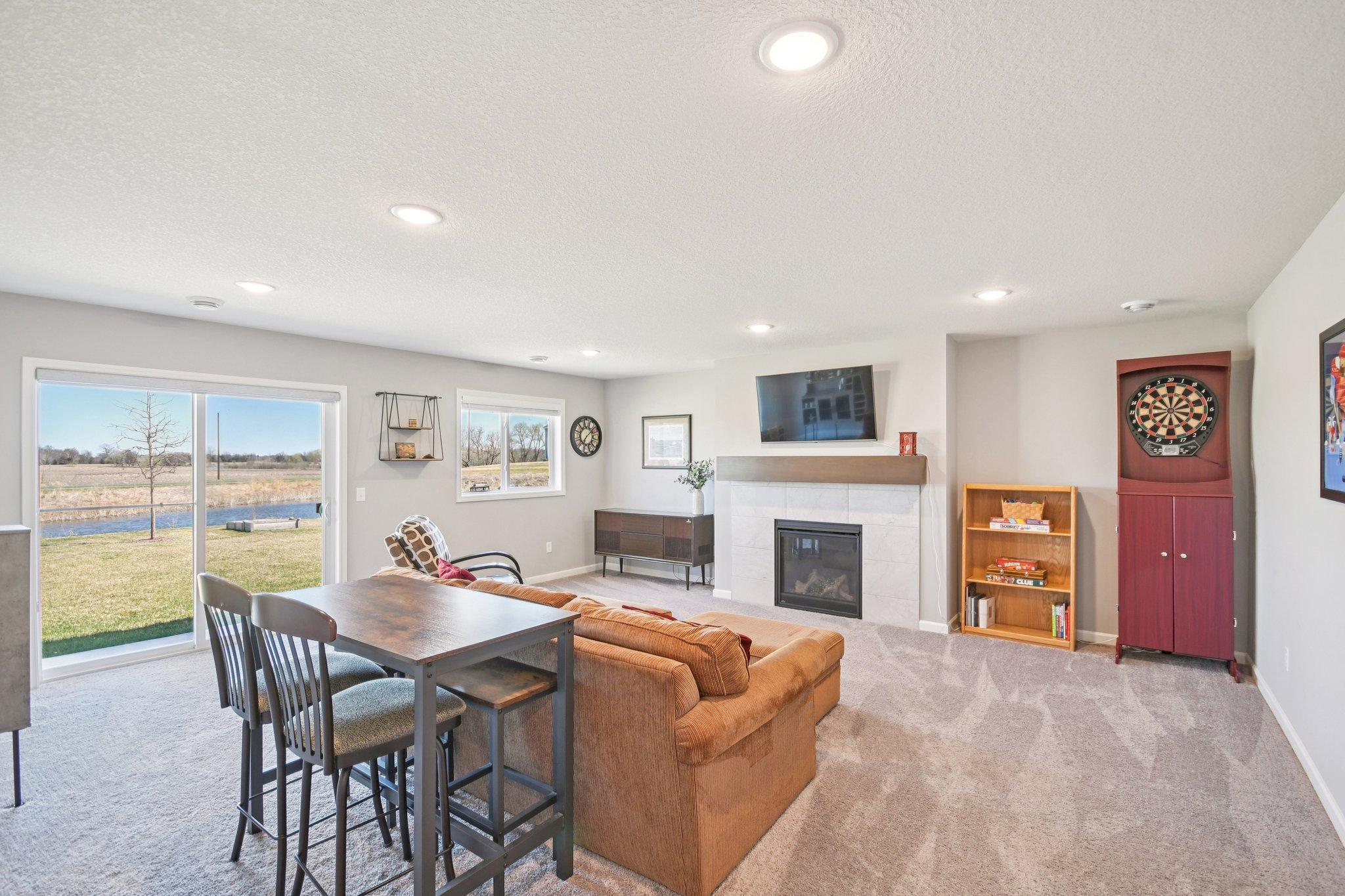 Downstairs Family Room.
