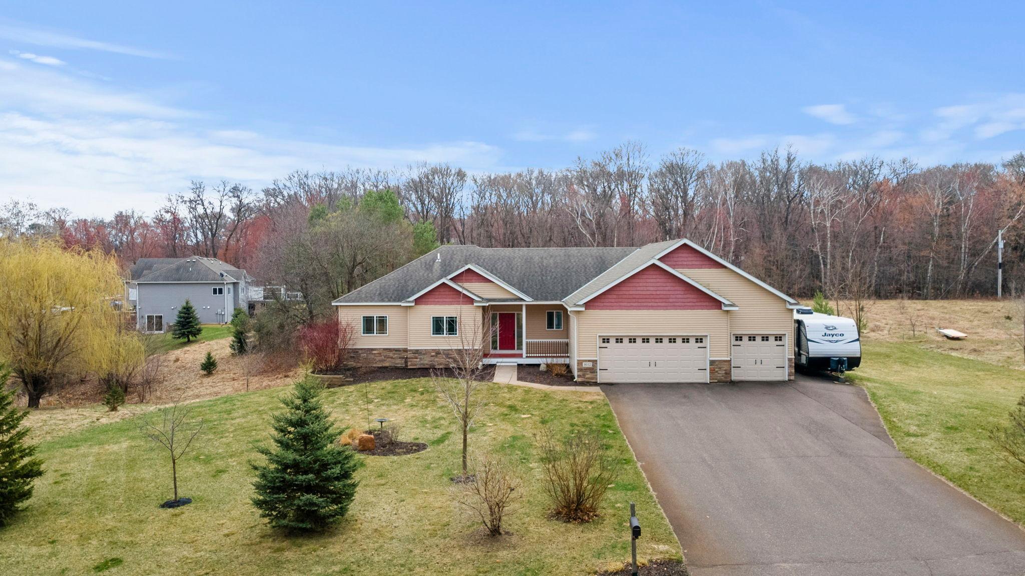 Large walkout rambler on 2+ acres