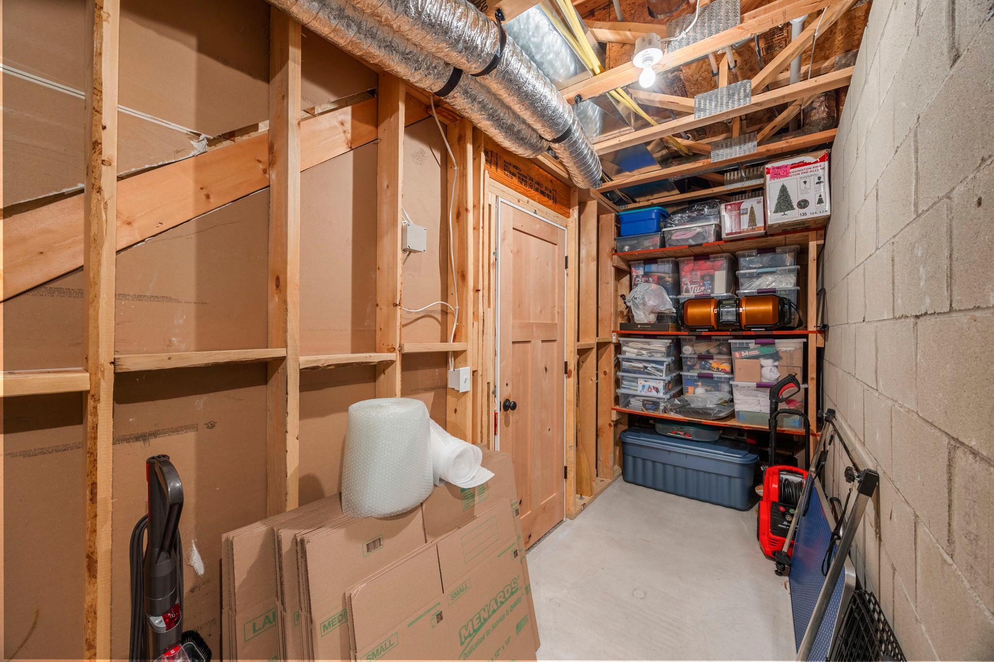 Large, handy storage closet