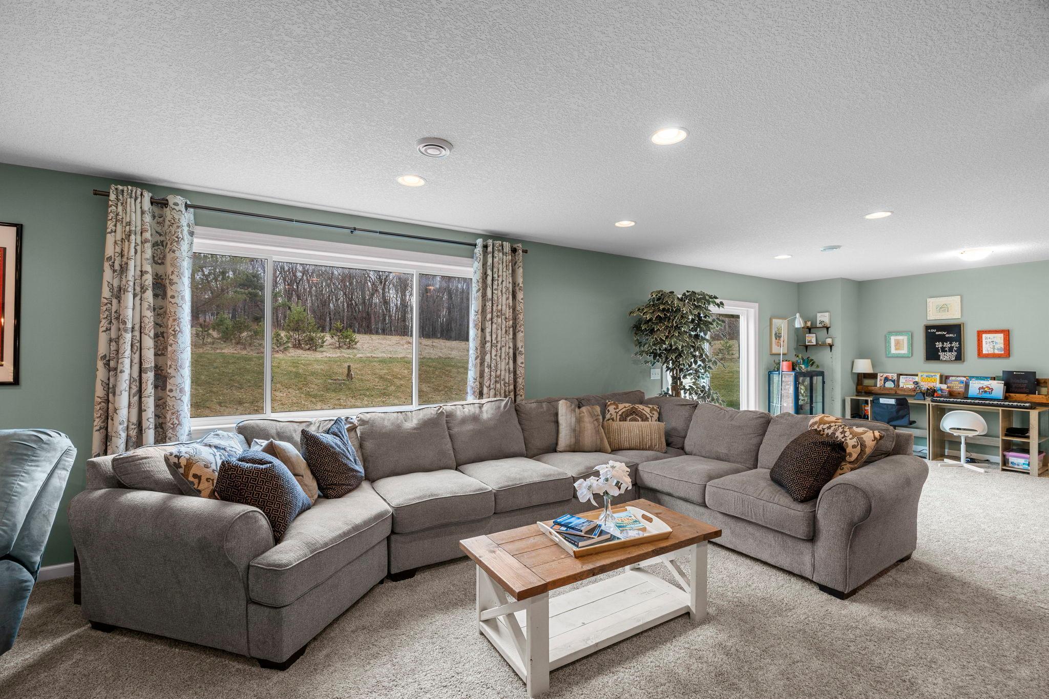 Convenient walkout to back yard