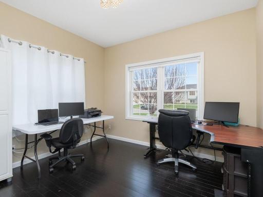 French doors lead into the main level Office.