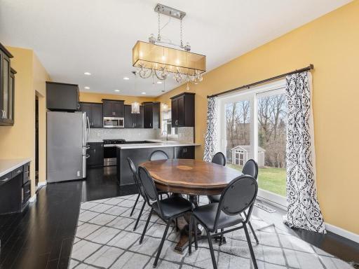 Striking light fixtures sprinkled thru-out the home!
