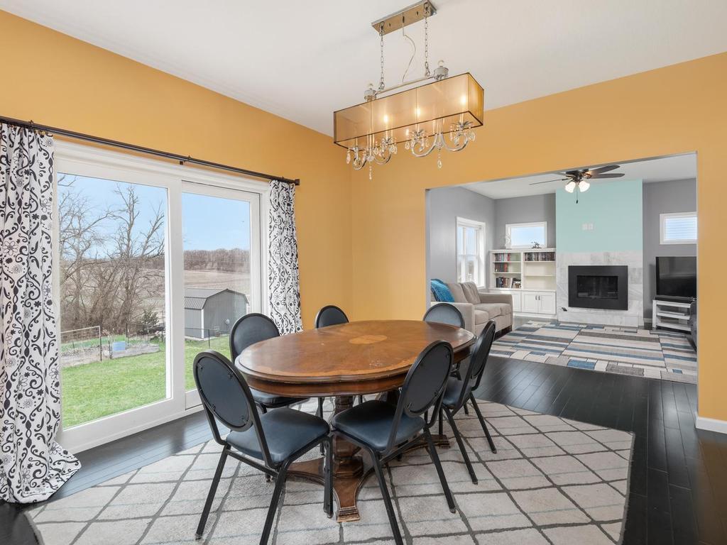 Dining Room has patio door to future deck.