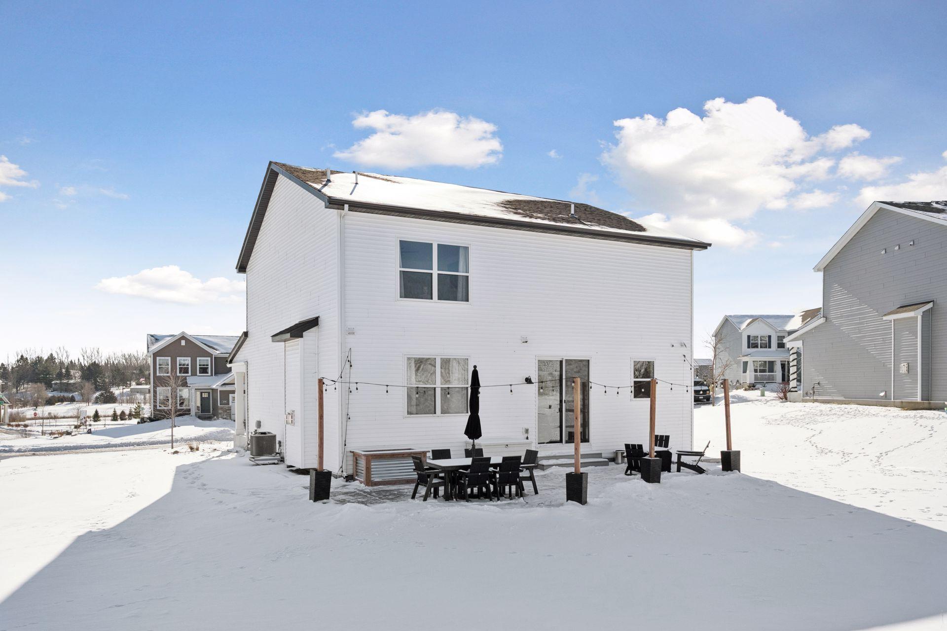 Polished stamp concrete patio.