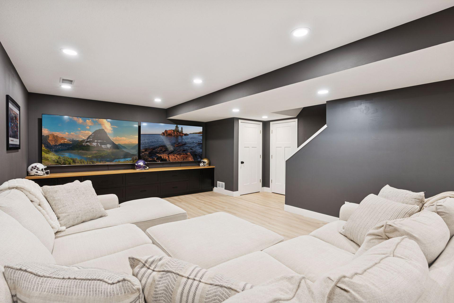 Additional closet storage and mechanical room. All doors on lower level are solid core. Walls and ceiling were insulated with Rockwool sound insulation to lower sound transfer to upstairs.