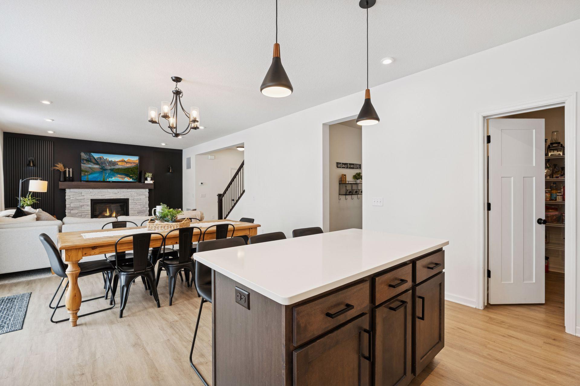 Open concept floor plan perfect for hosting in all spaces.