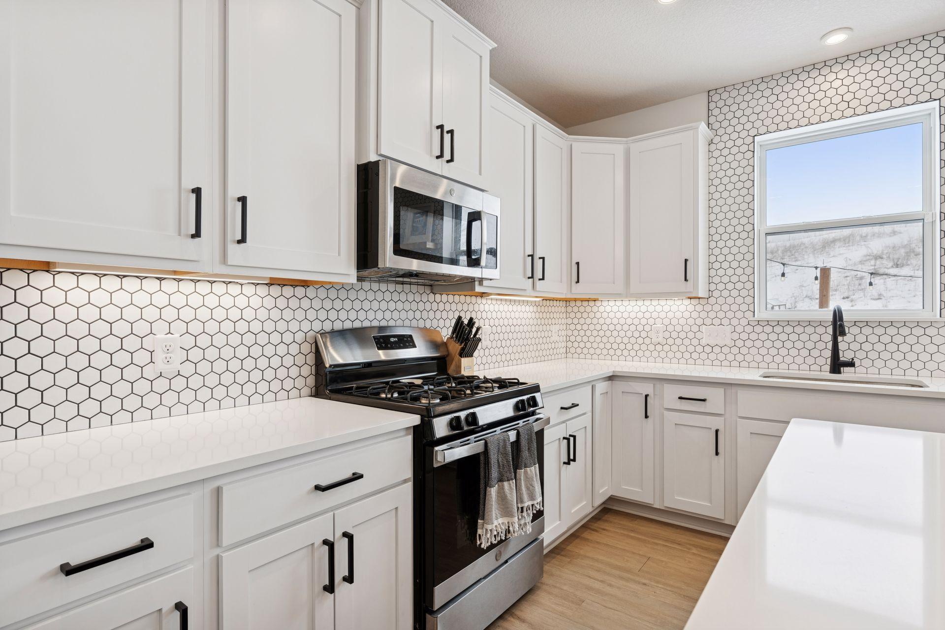 Like new stainless steel appliances.