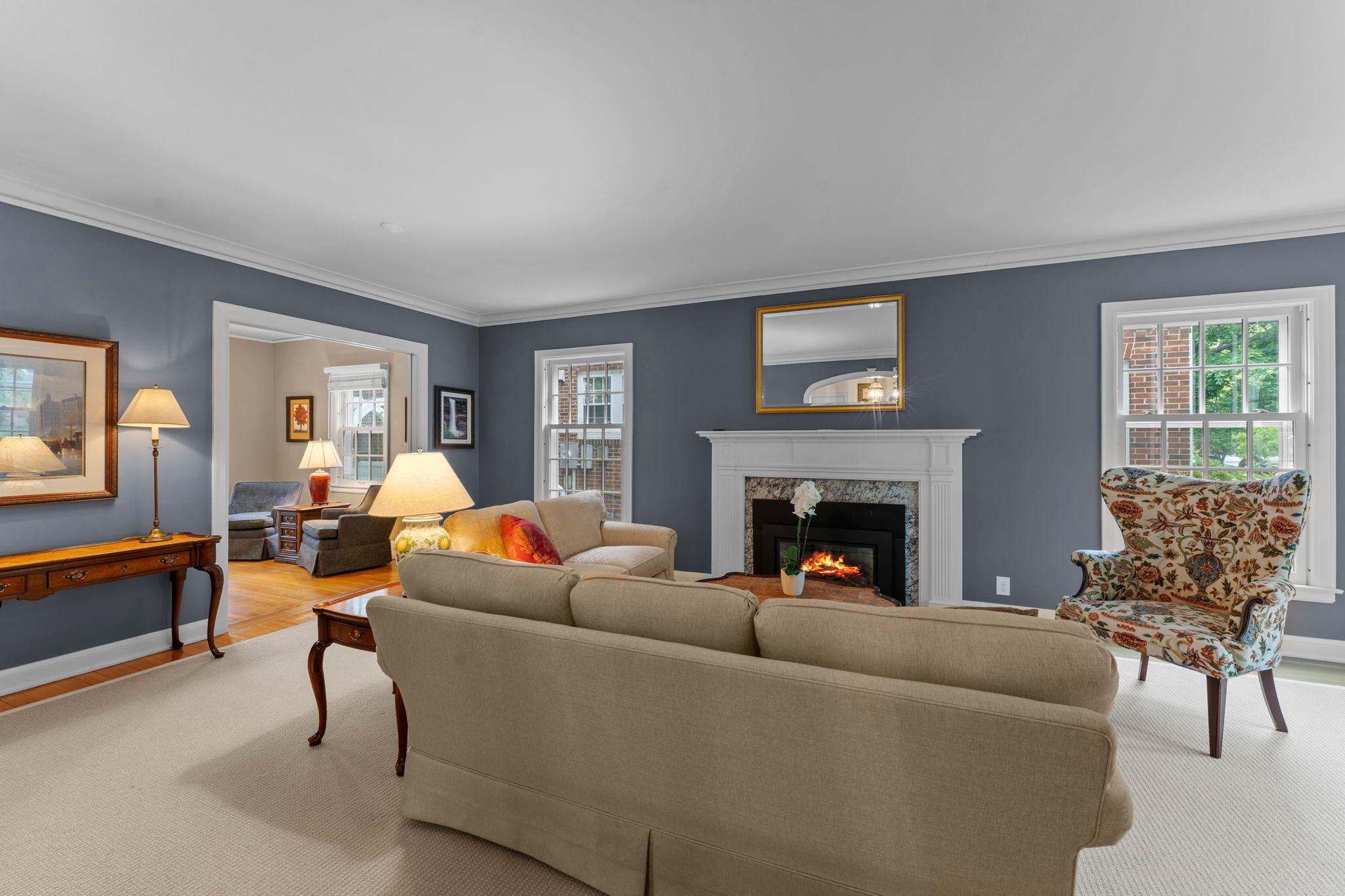 Gracious and spacious living room