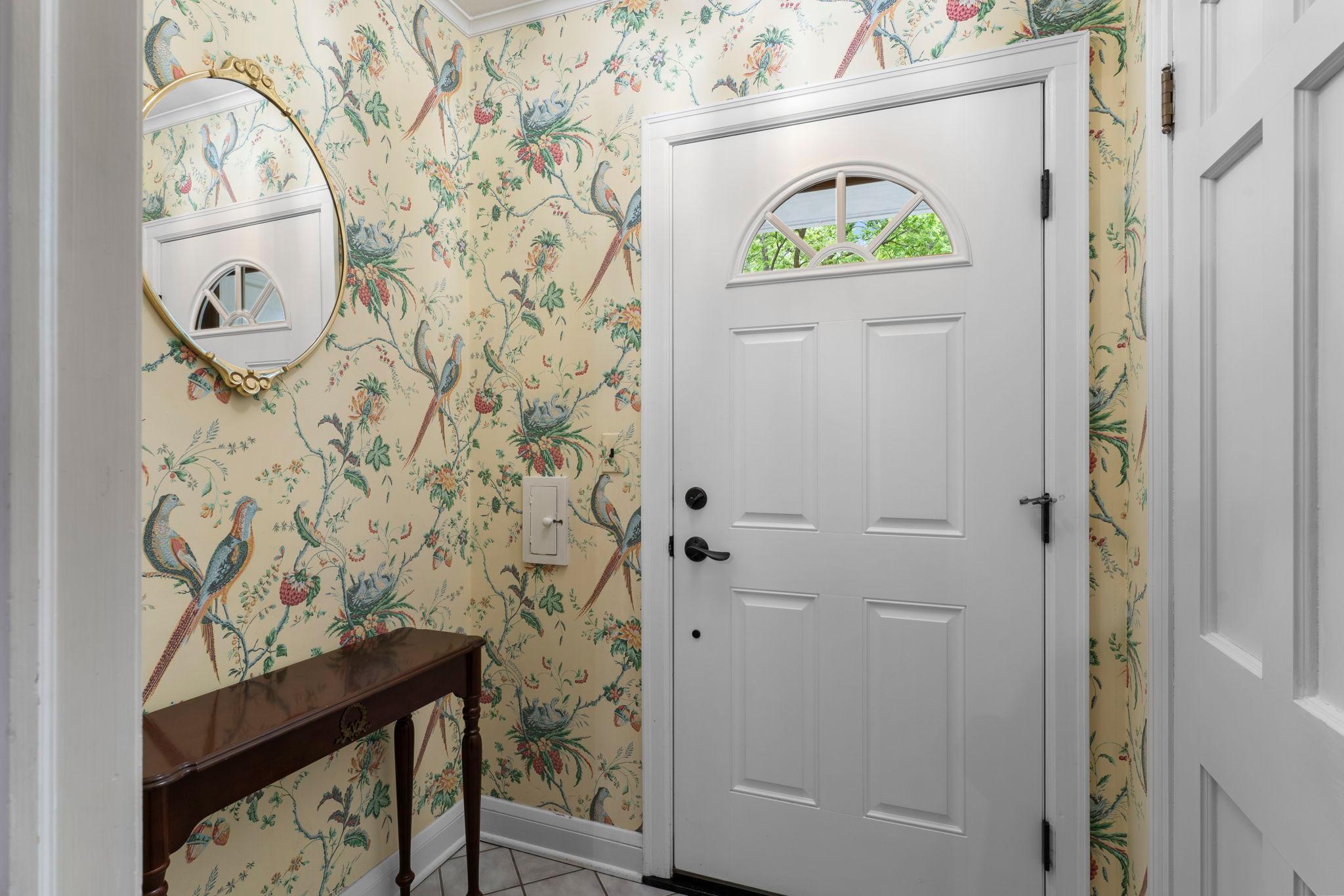 An elegant front entry