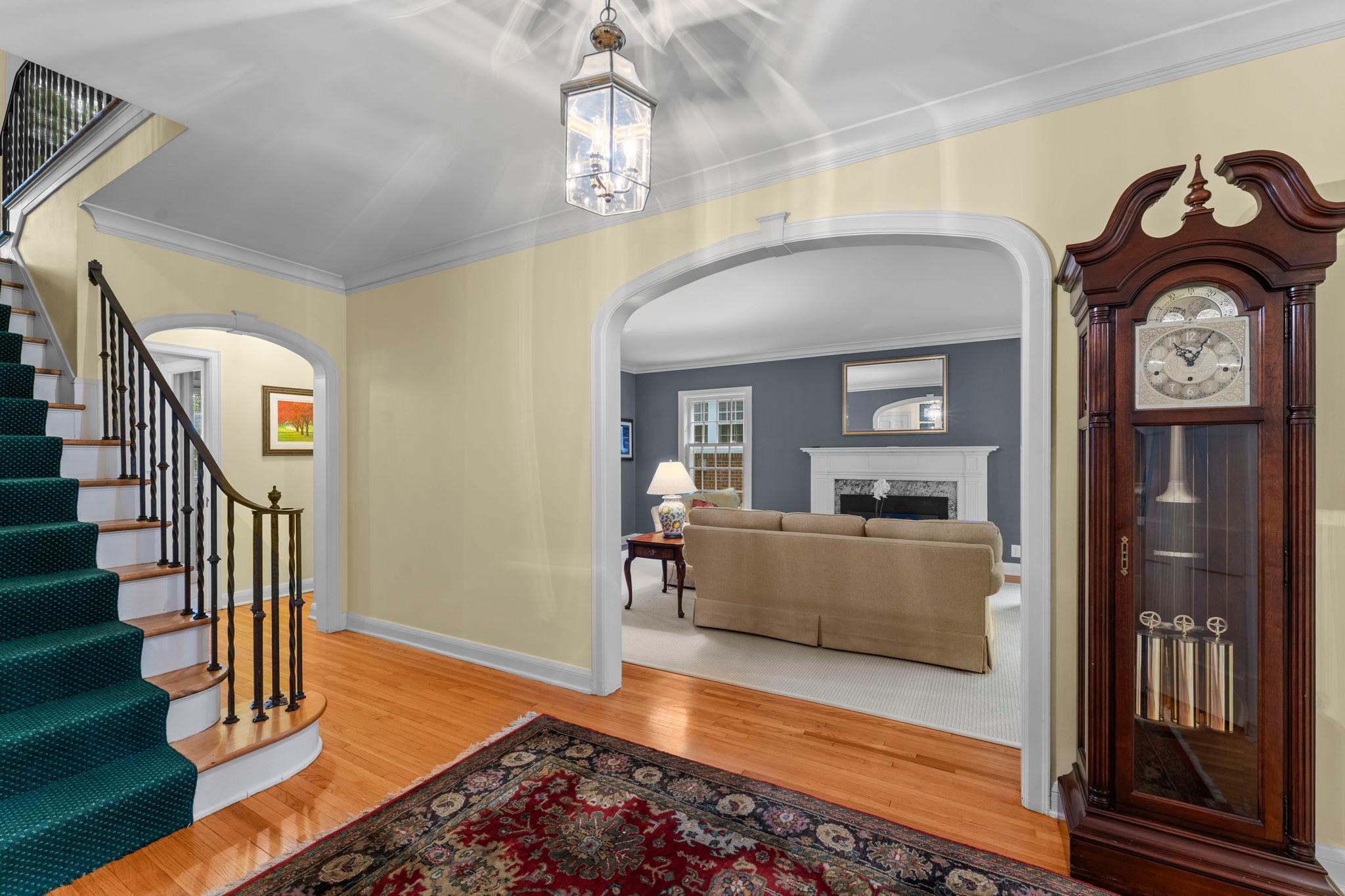 Graceful front foyer