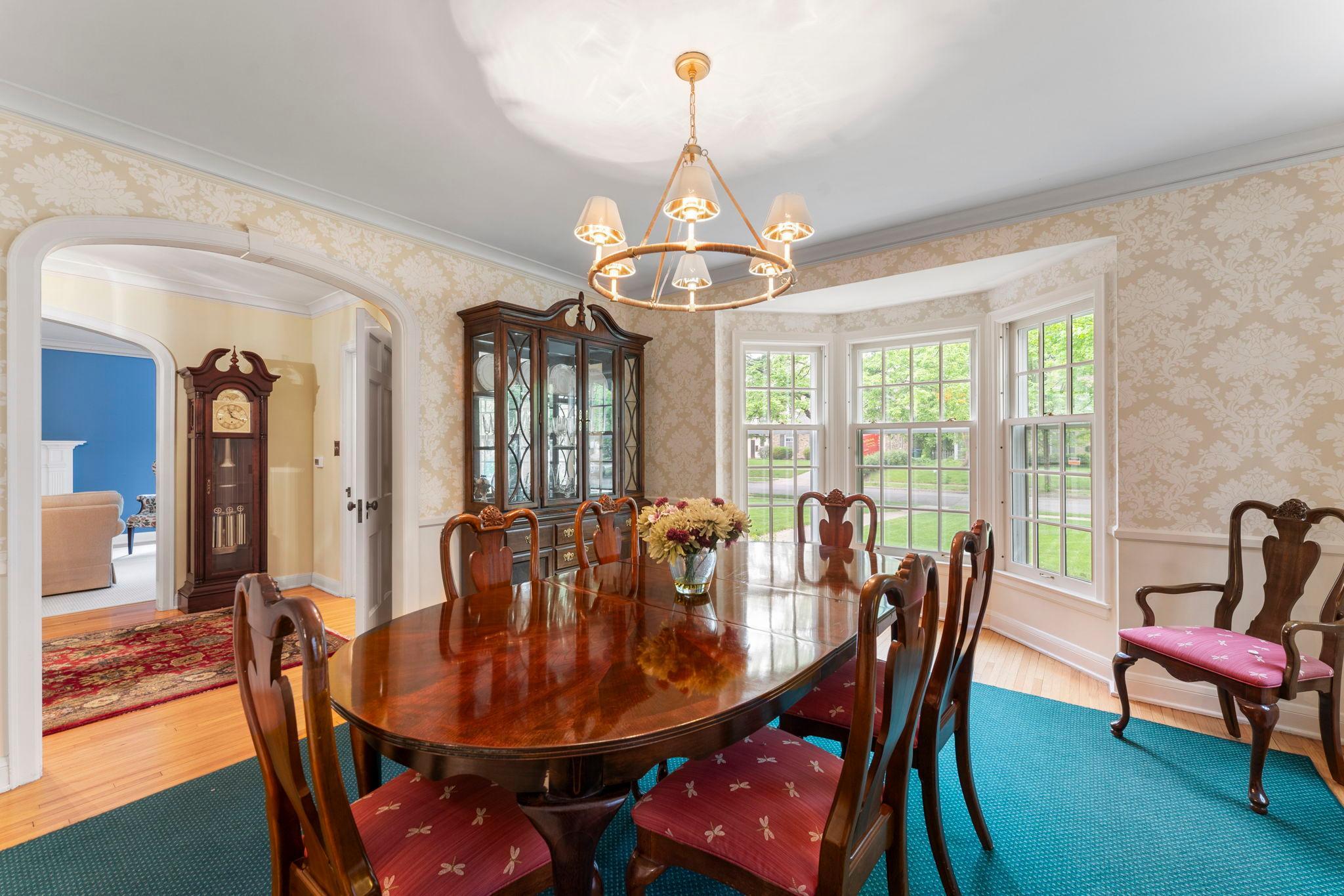 Host memorable dinner parties in the refined formal dining room