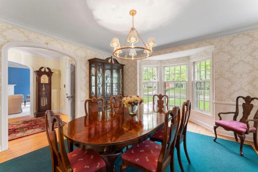 Host memorable dinner parties in the refined formal dining room