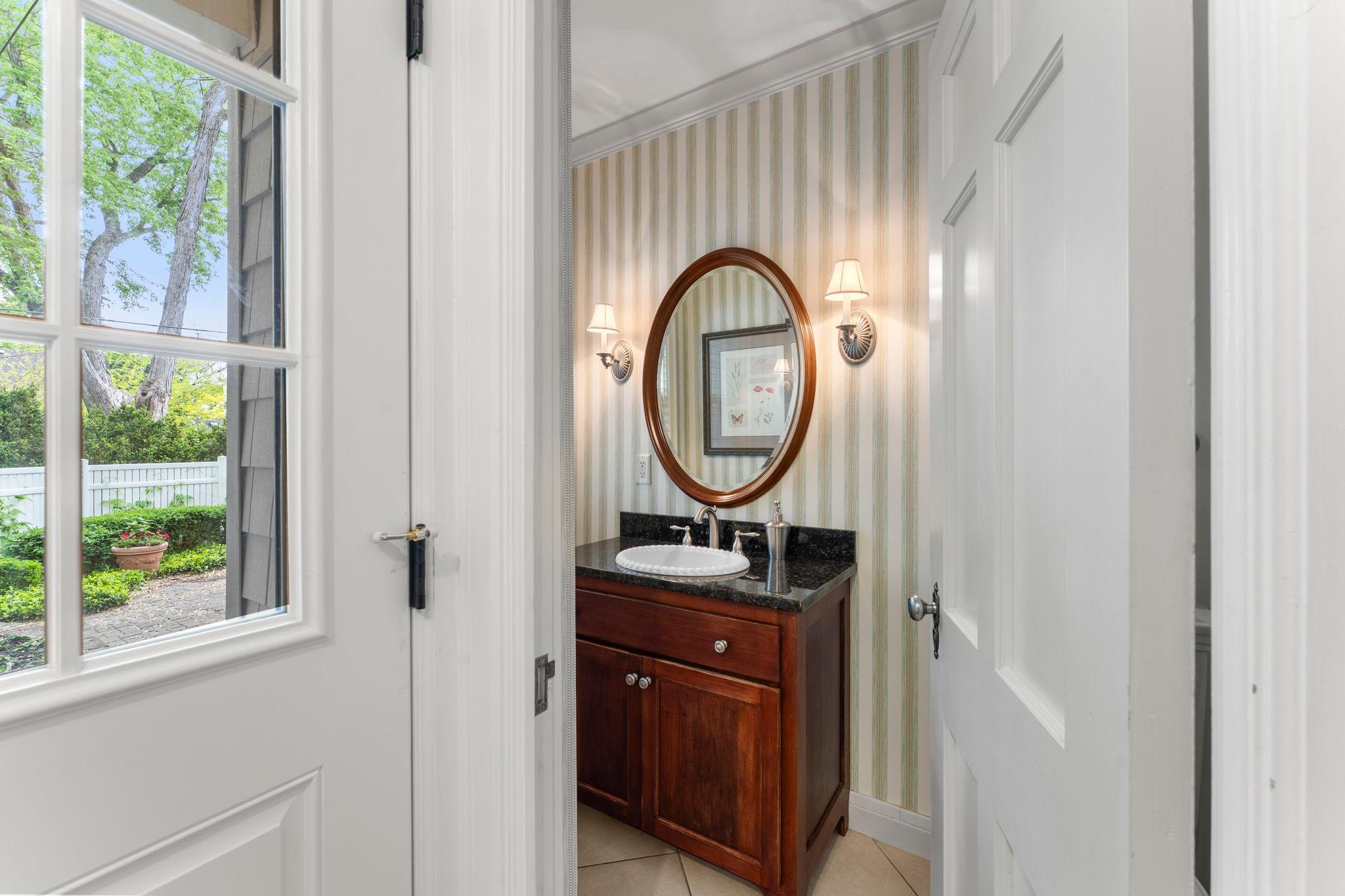Main-level half bath