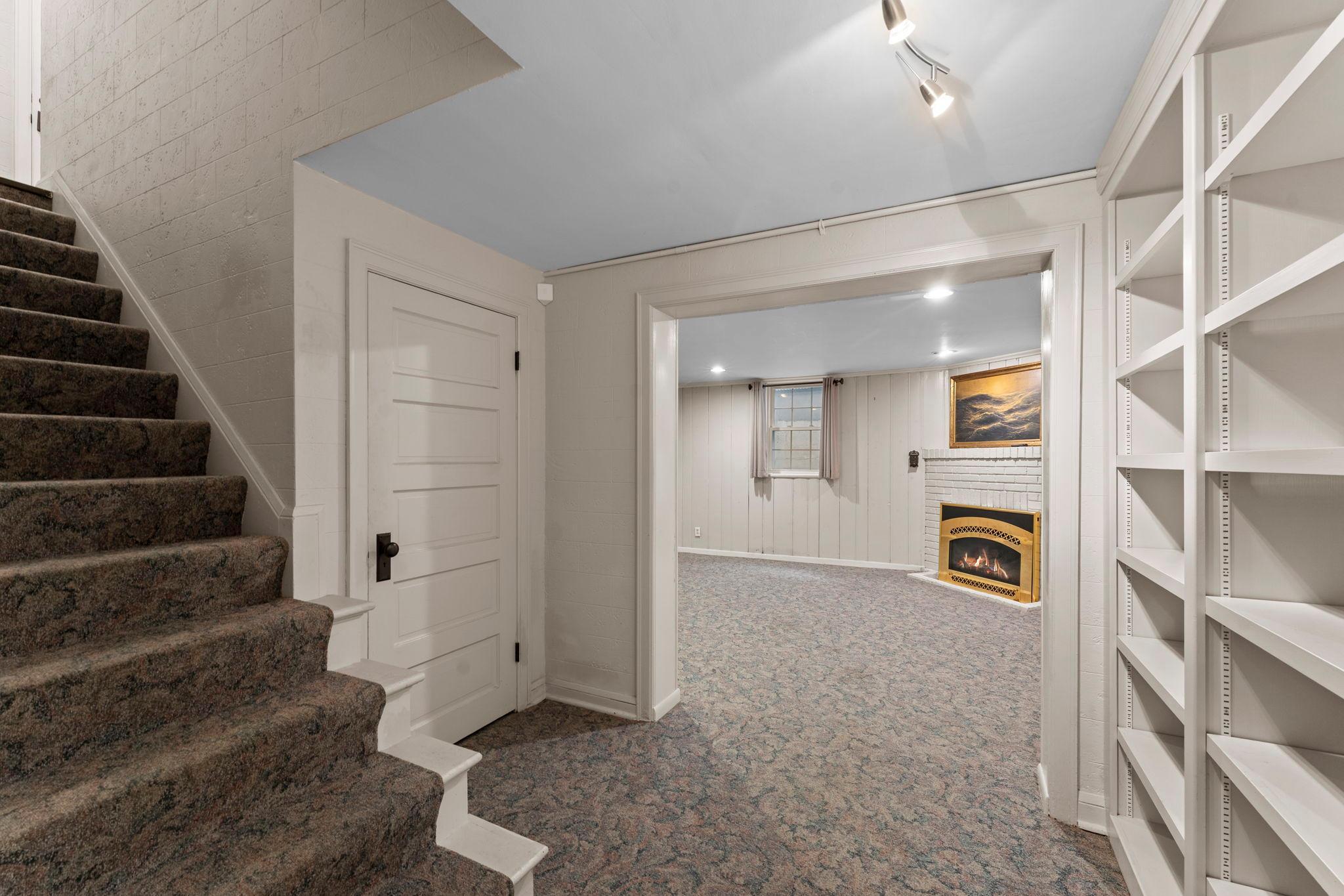 Stairs to lower level