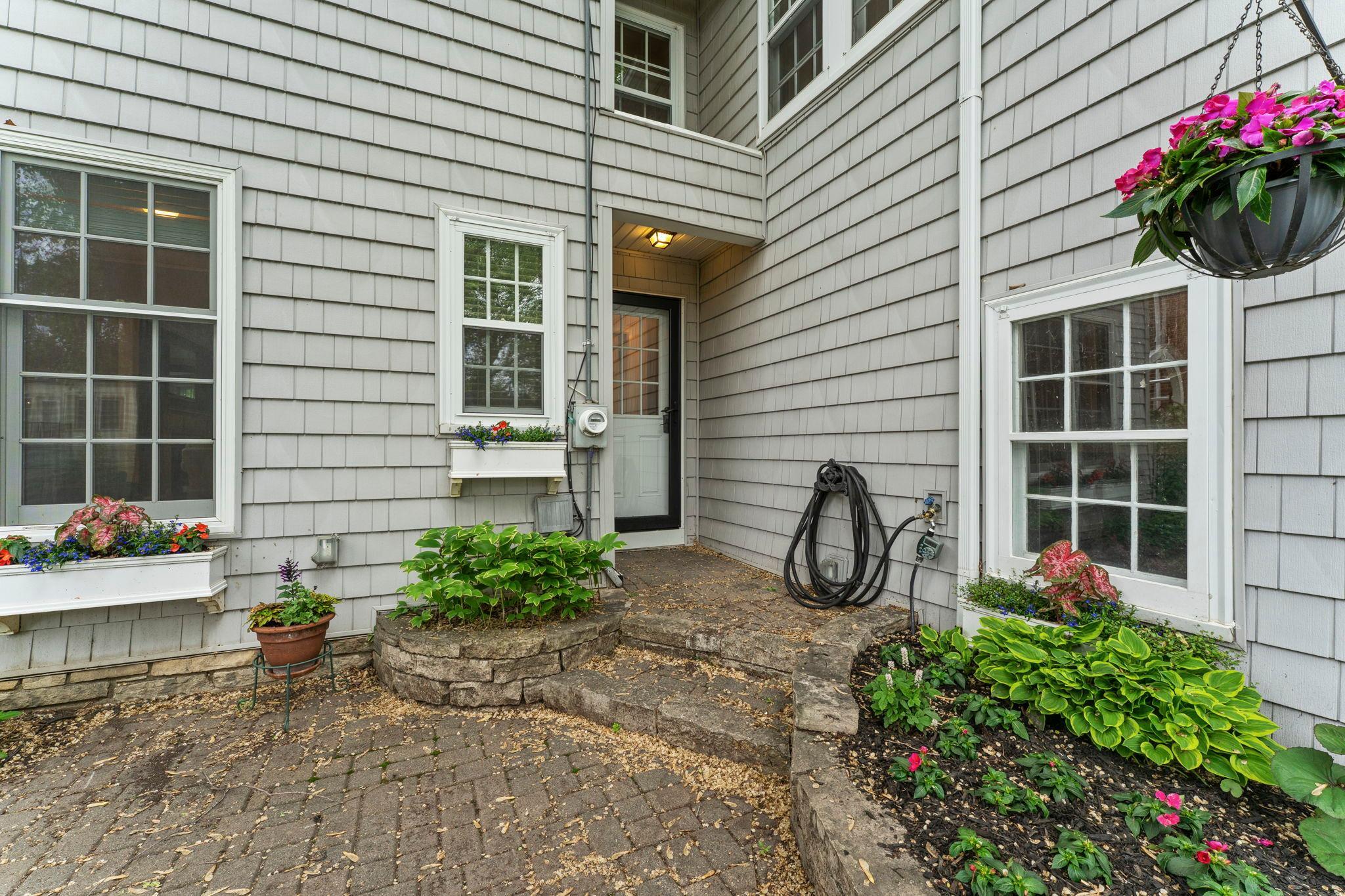 Rear entrance to home