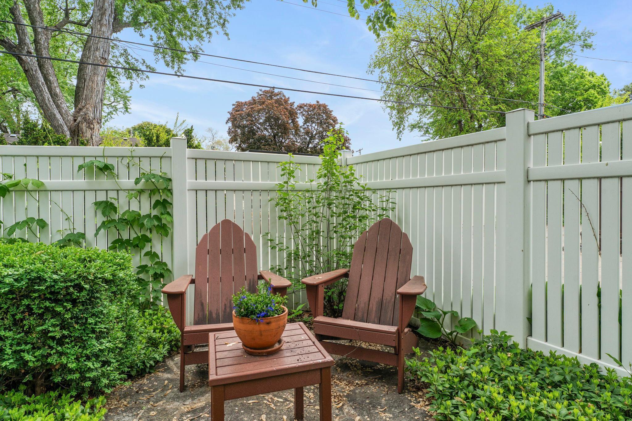 Great spot to enjoy your morning coffee or share a glass of wine at sunset