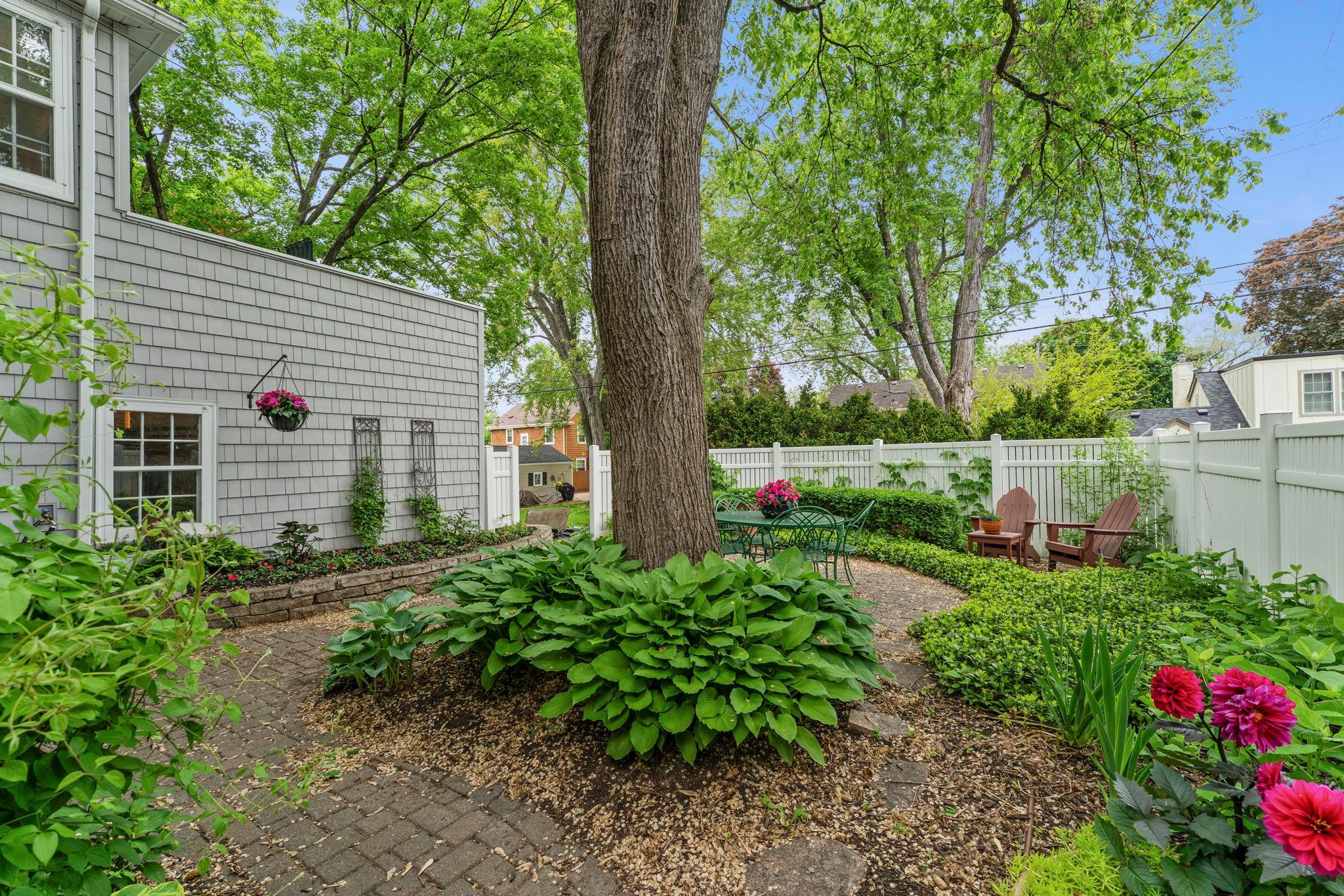 Step out onto your private stone patio