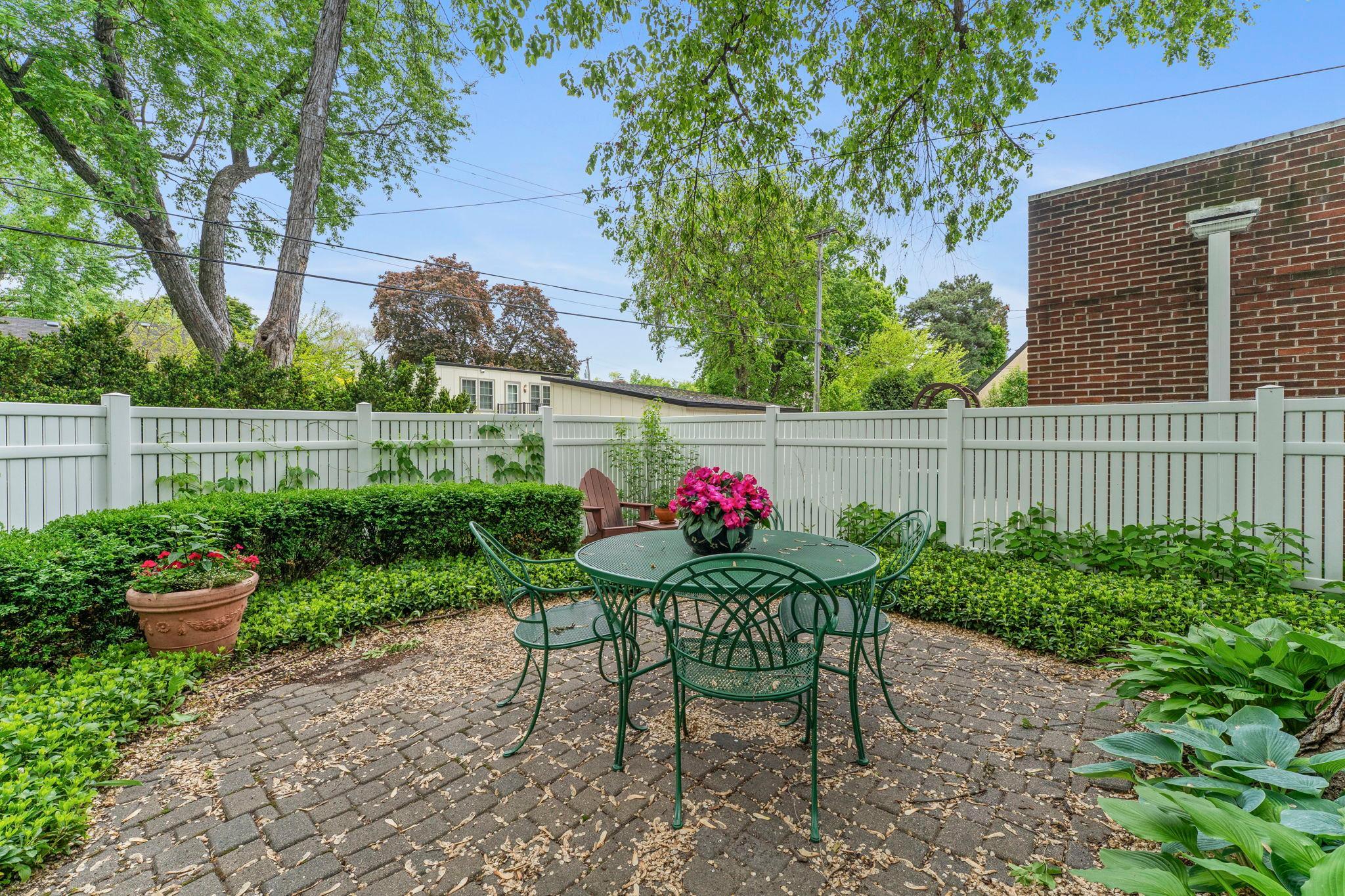 Beautiful brick rear patio