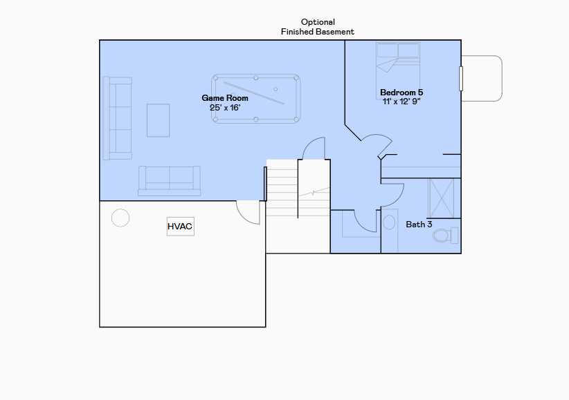 Basement floorplan.