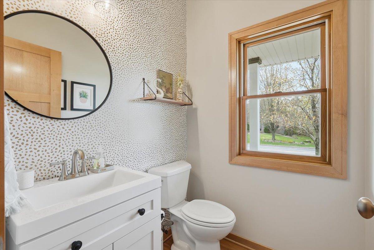 1/2 bathroom on main level