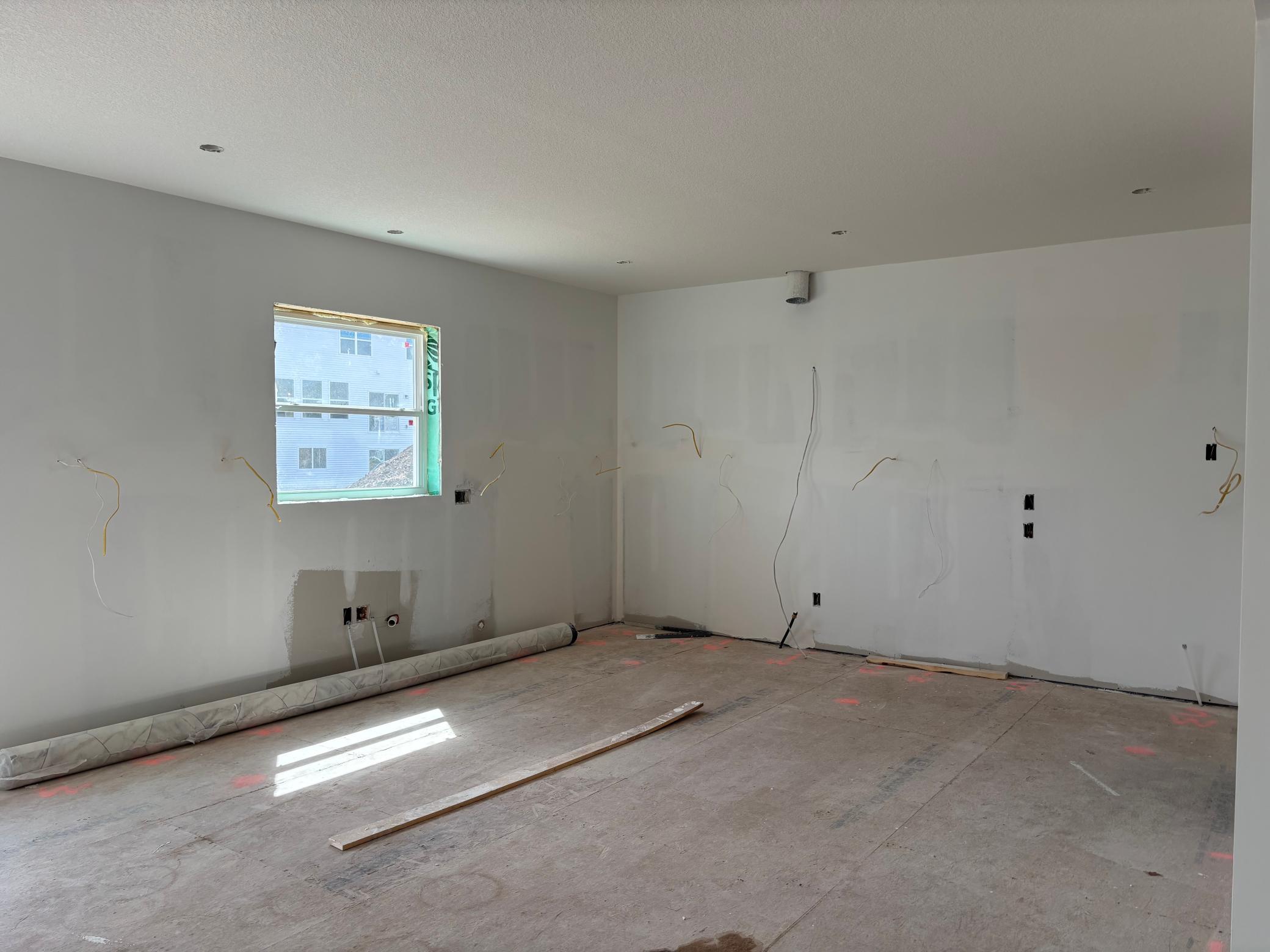 (Photo is of the actual home in progress.)