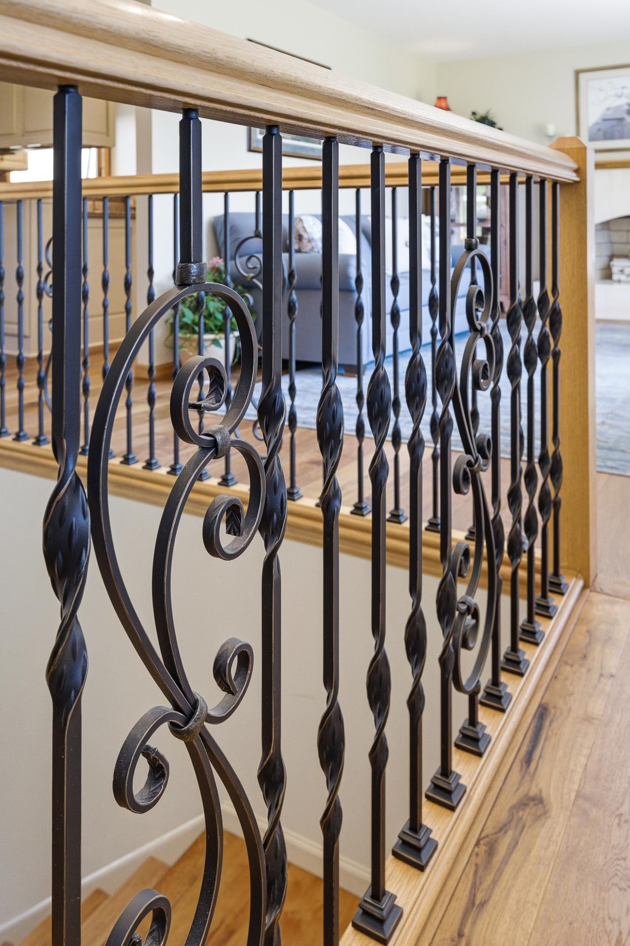 Beautiful wrought iron railing.