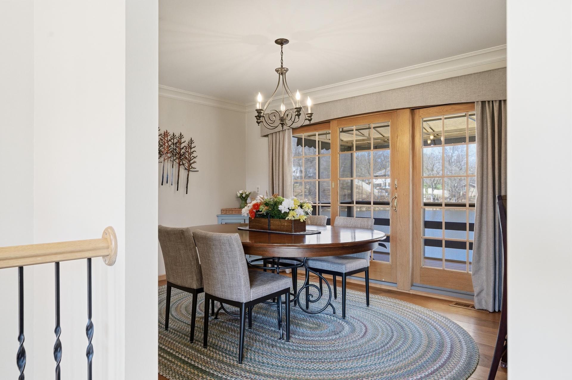 Triple sliding door to the deck (2013).