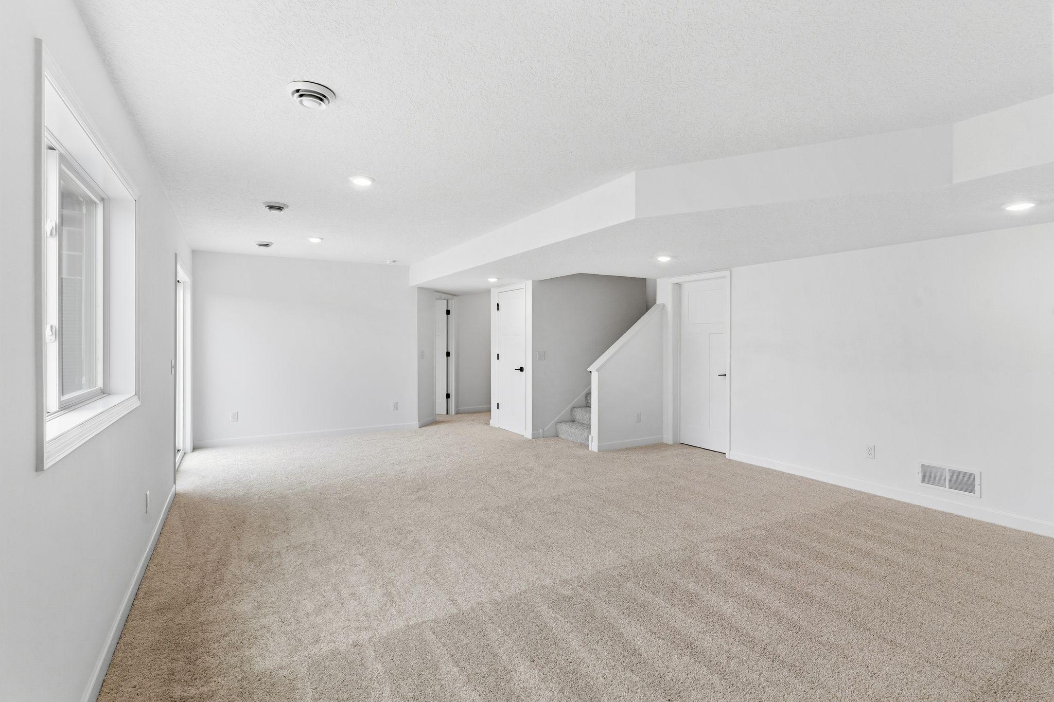 Enjoy ample space for entertainment with this finished basement