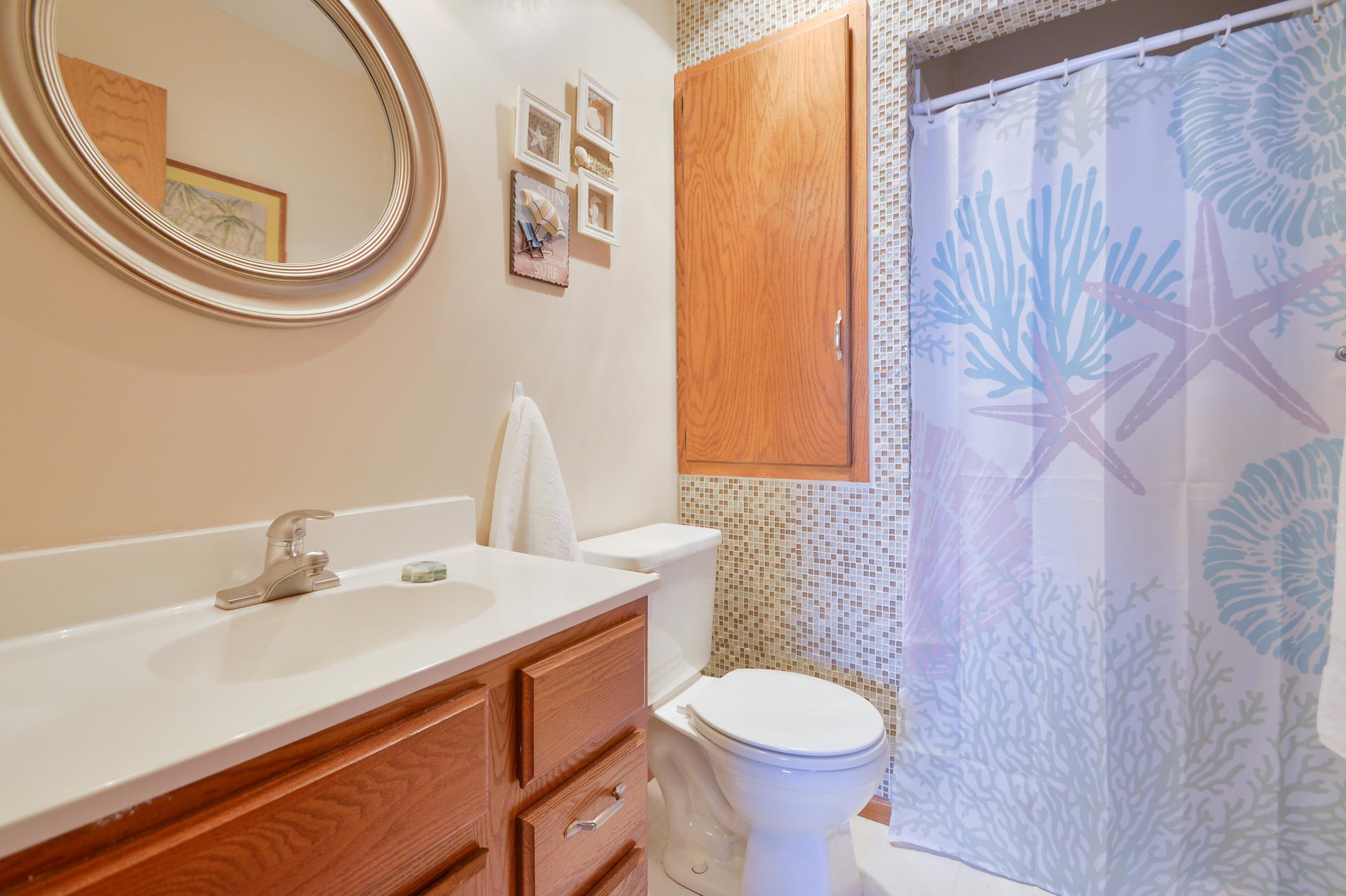 Lower level 3/4 bathroom
