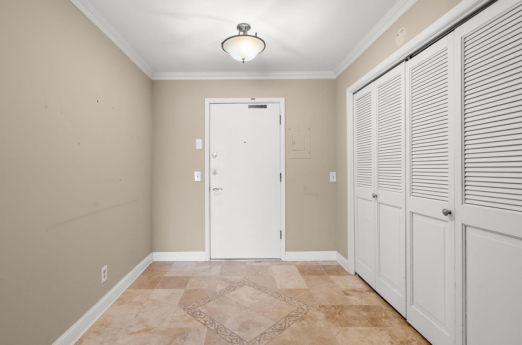 Entrance to Condo and Super large storage closet