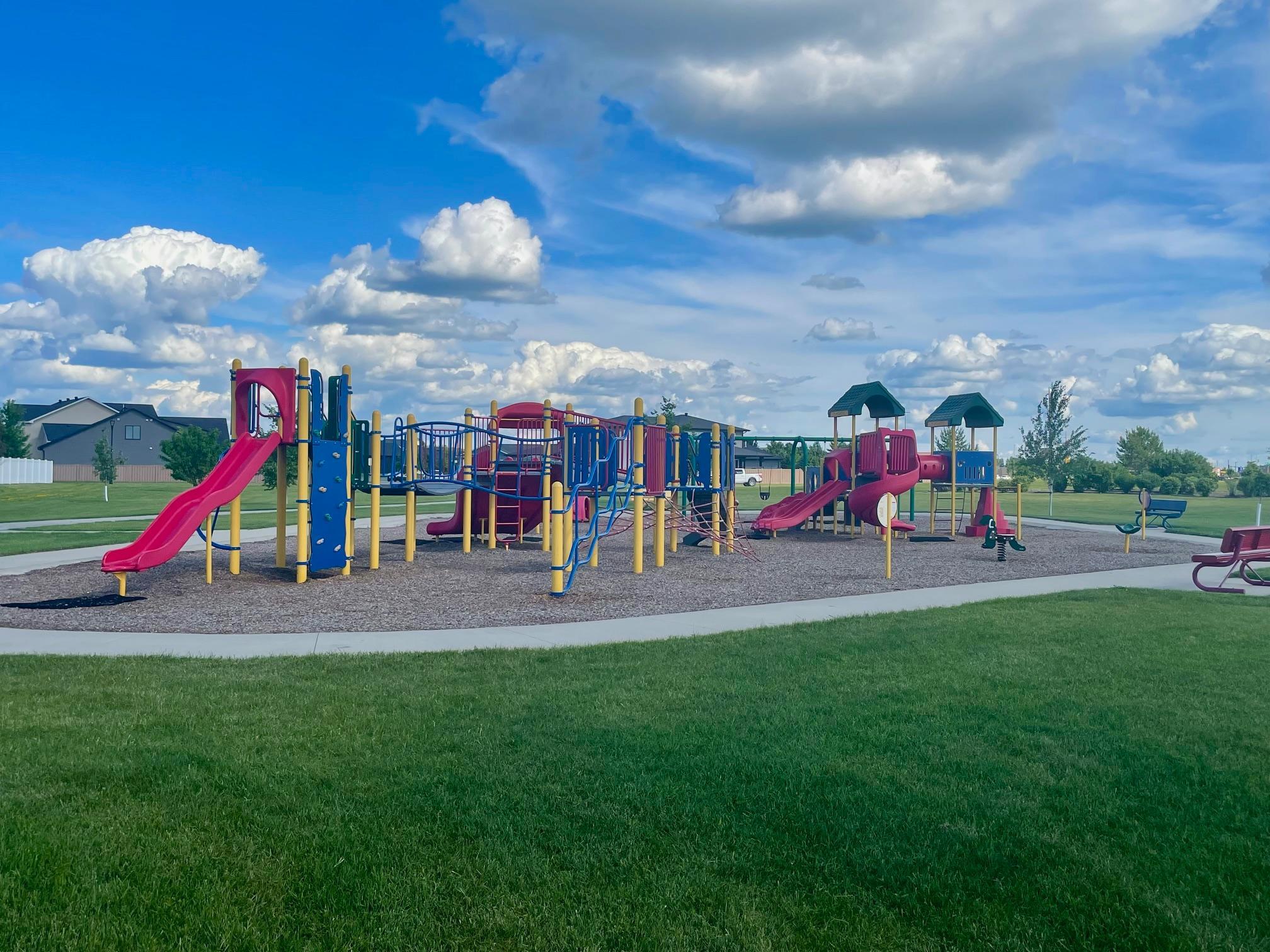 Park has equipment for a variety of ages