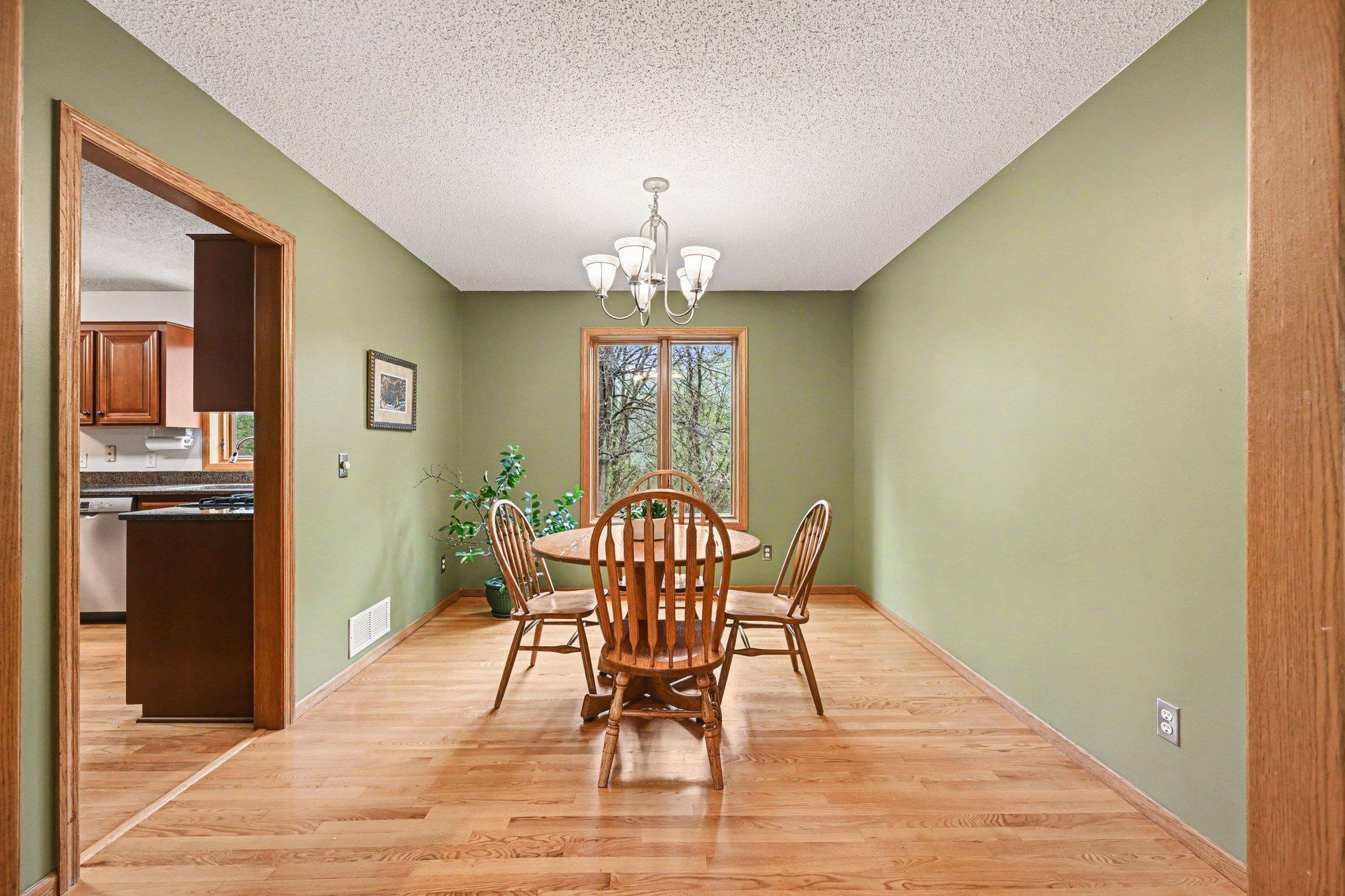 Dining room is an ideal space for entertaining,