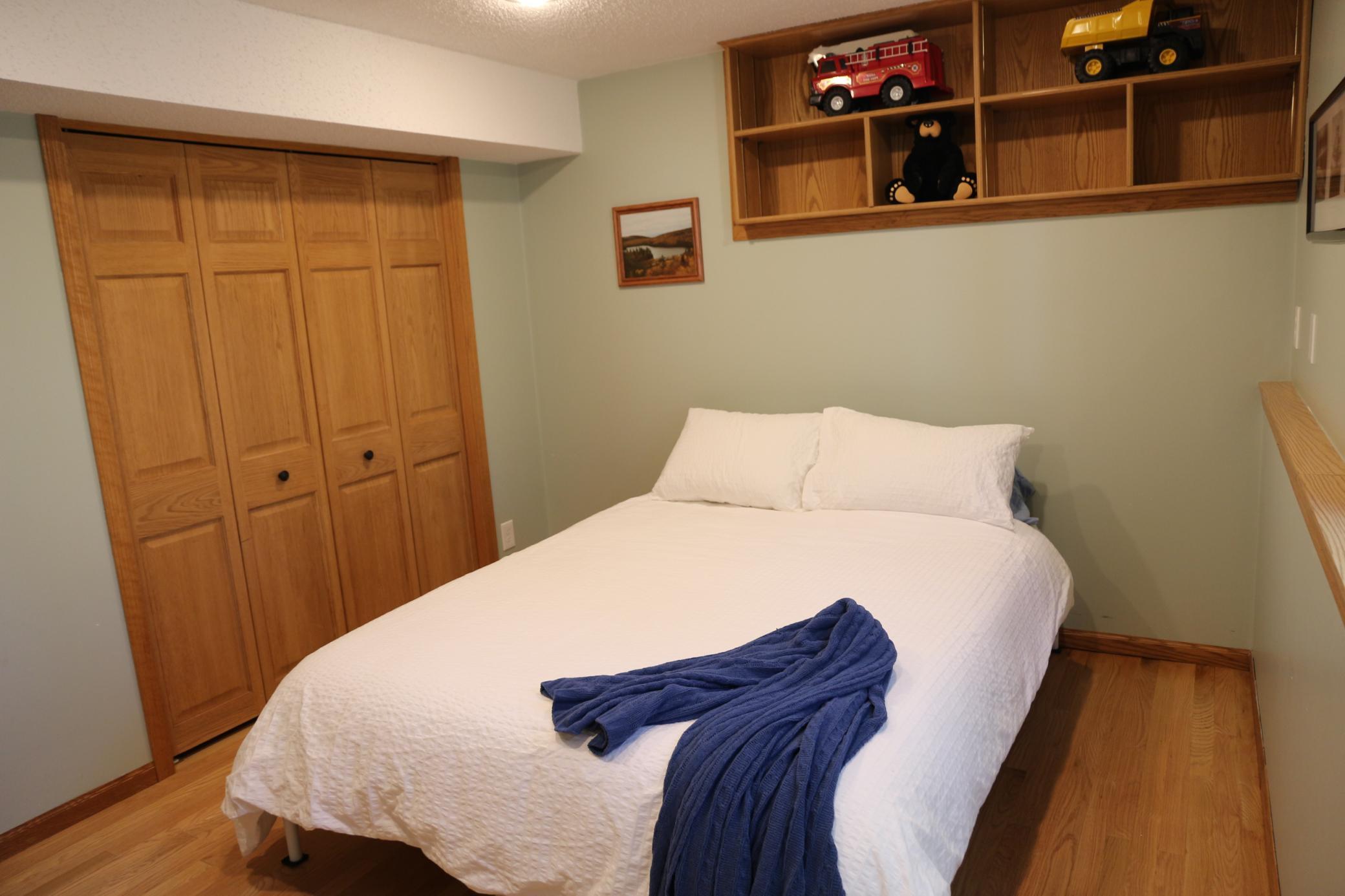 Versatile room can serve as guest suite, office or flex space.