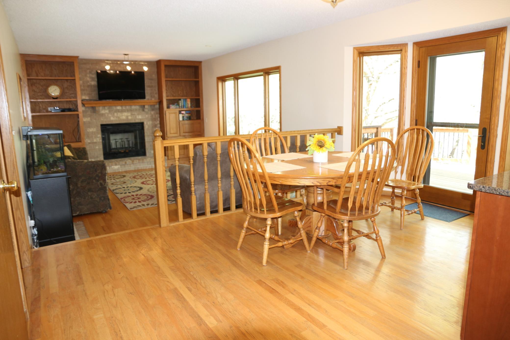 Eat-in kitchen overlooks the family room, creating a central hub for everyday living.
