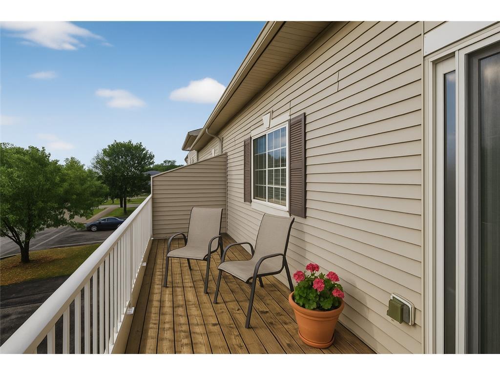 Enjoy your own deck off the mail level living room