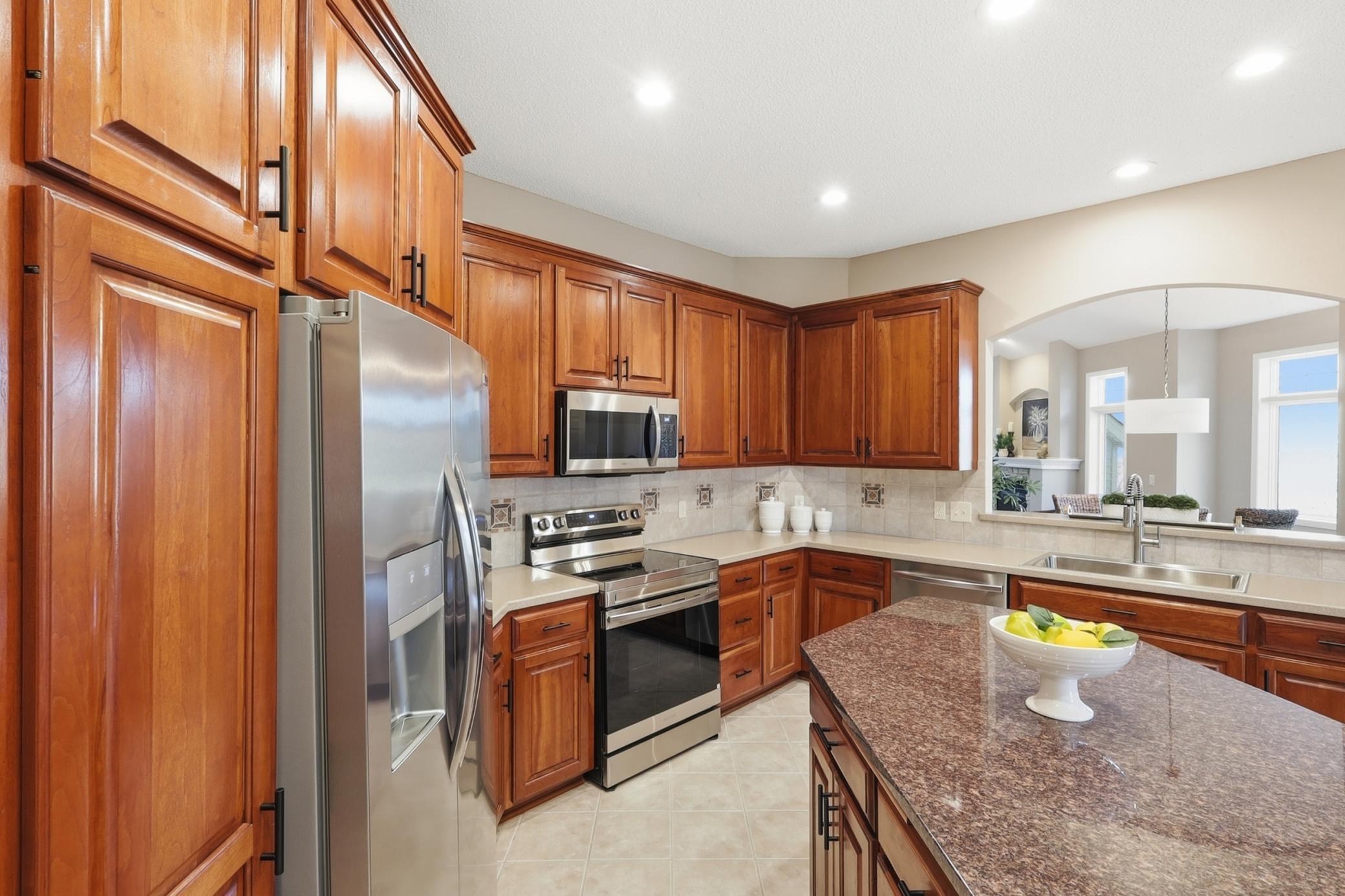 New stainless appliances.