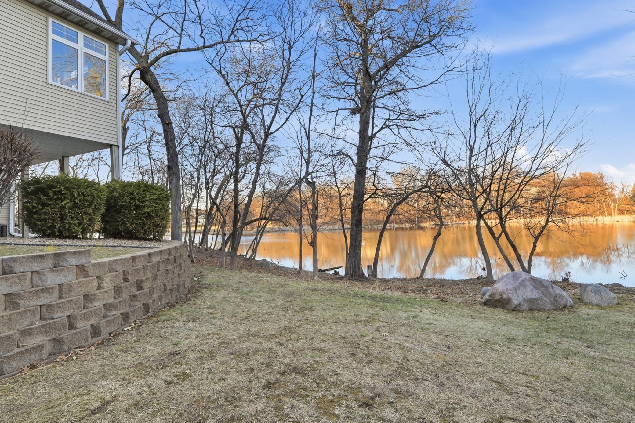 Side yard with some green space.