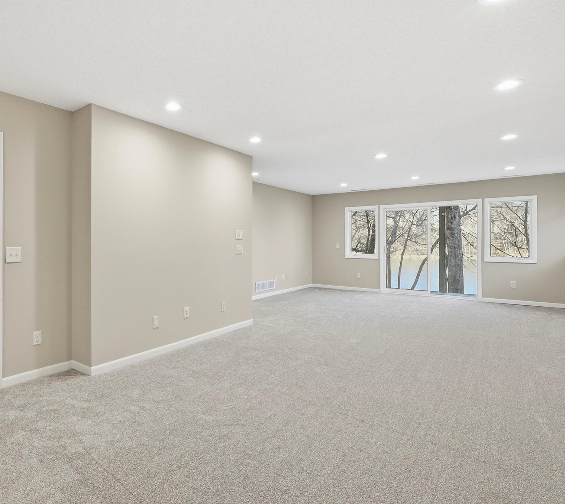 Walkout lower level to the covered patio.