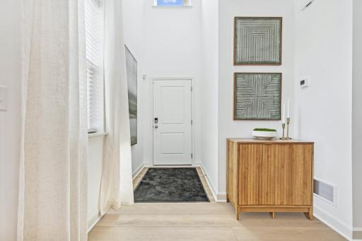 (Photo of model home, features will vary) High ceilings at the foyer of the home!