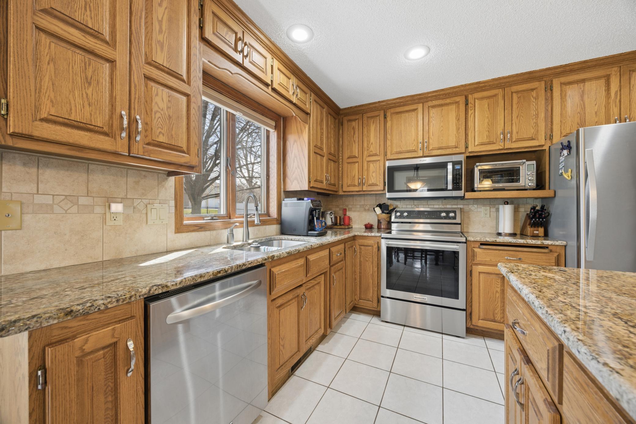 Bright sunny kitchen.