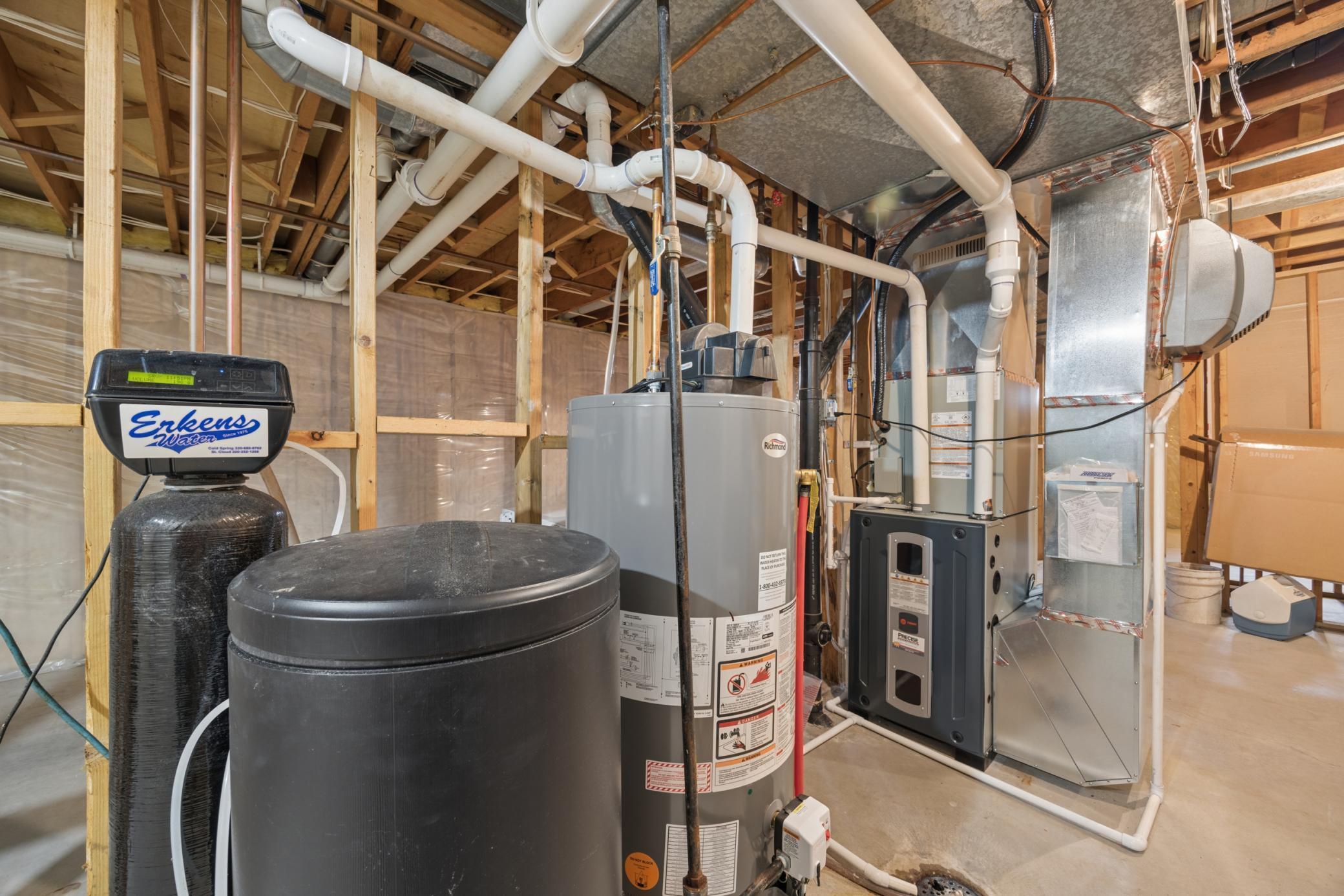 The home has a new high efficiency furnace and A/C, and a newer gas water heater