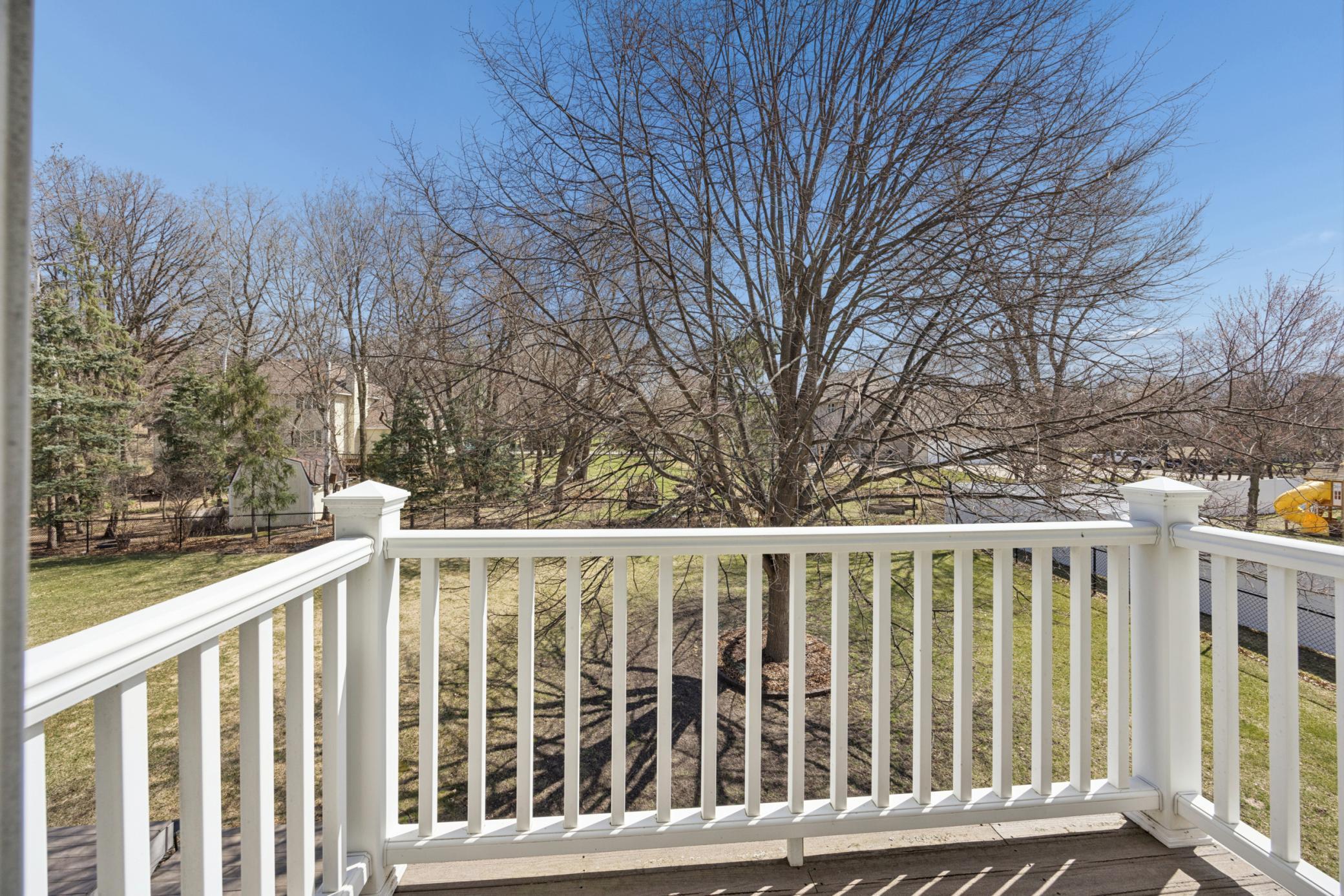 Primary suite maintenance free deck.