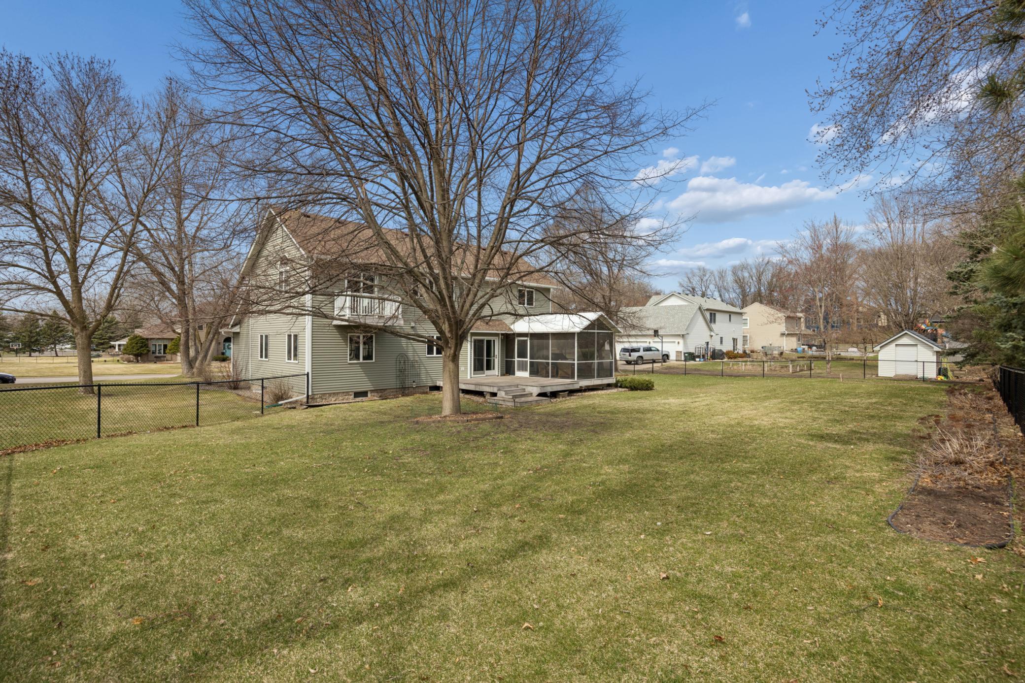 Large fenced in back yard.