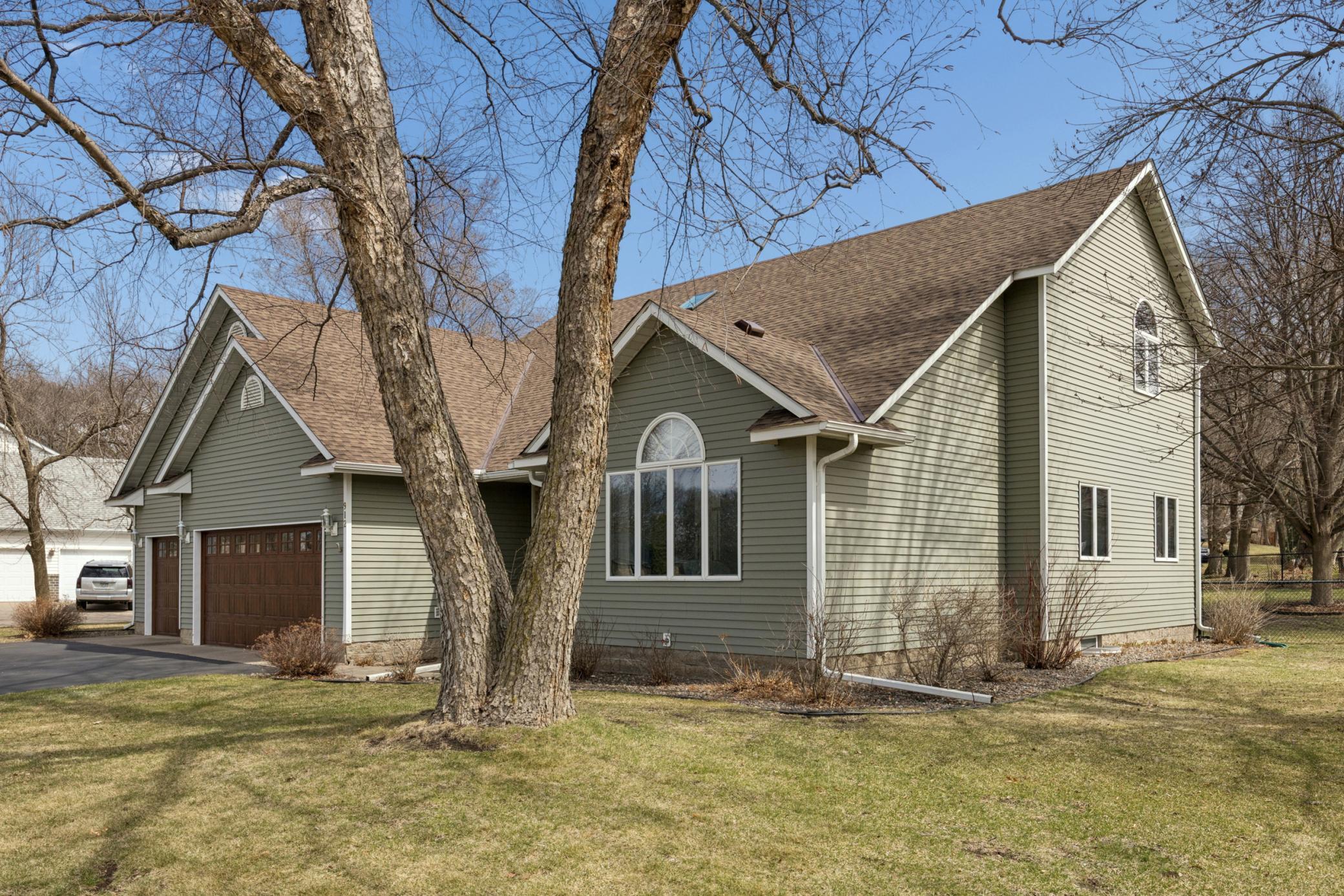 The home sits on close to a half acre lot.