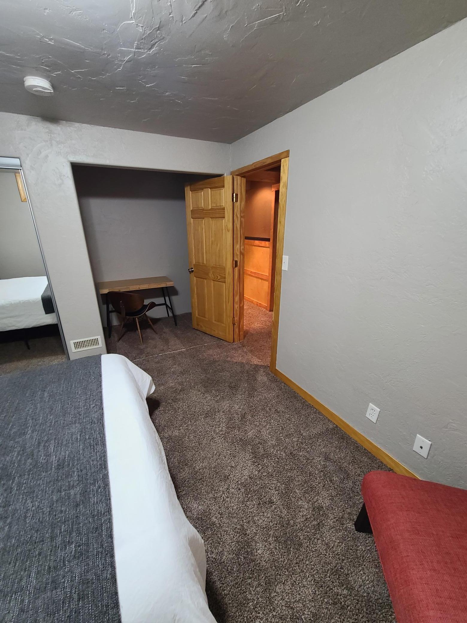 Bedroom 3 view 3, double closets